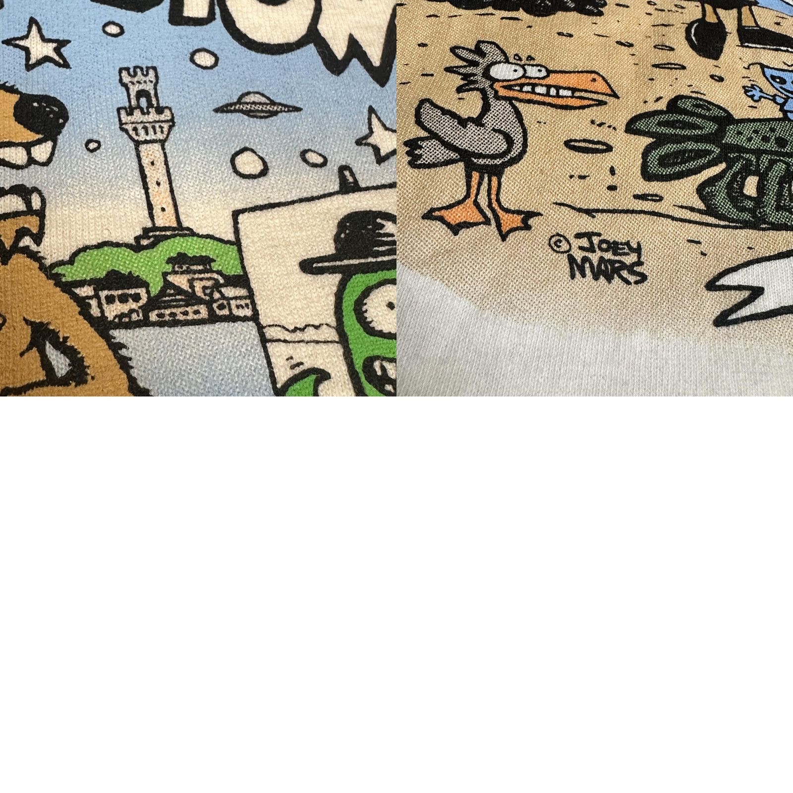 Gildan Camp Provincetown Shirt Mens 2XL White Joey Mars Cartoon Graphic Beach Tee Art Size US XXL / EU 58 / 5 - 10 Thumbnail