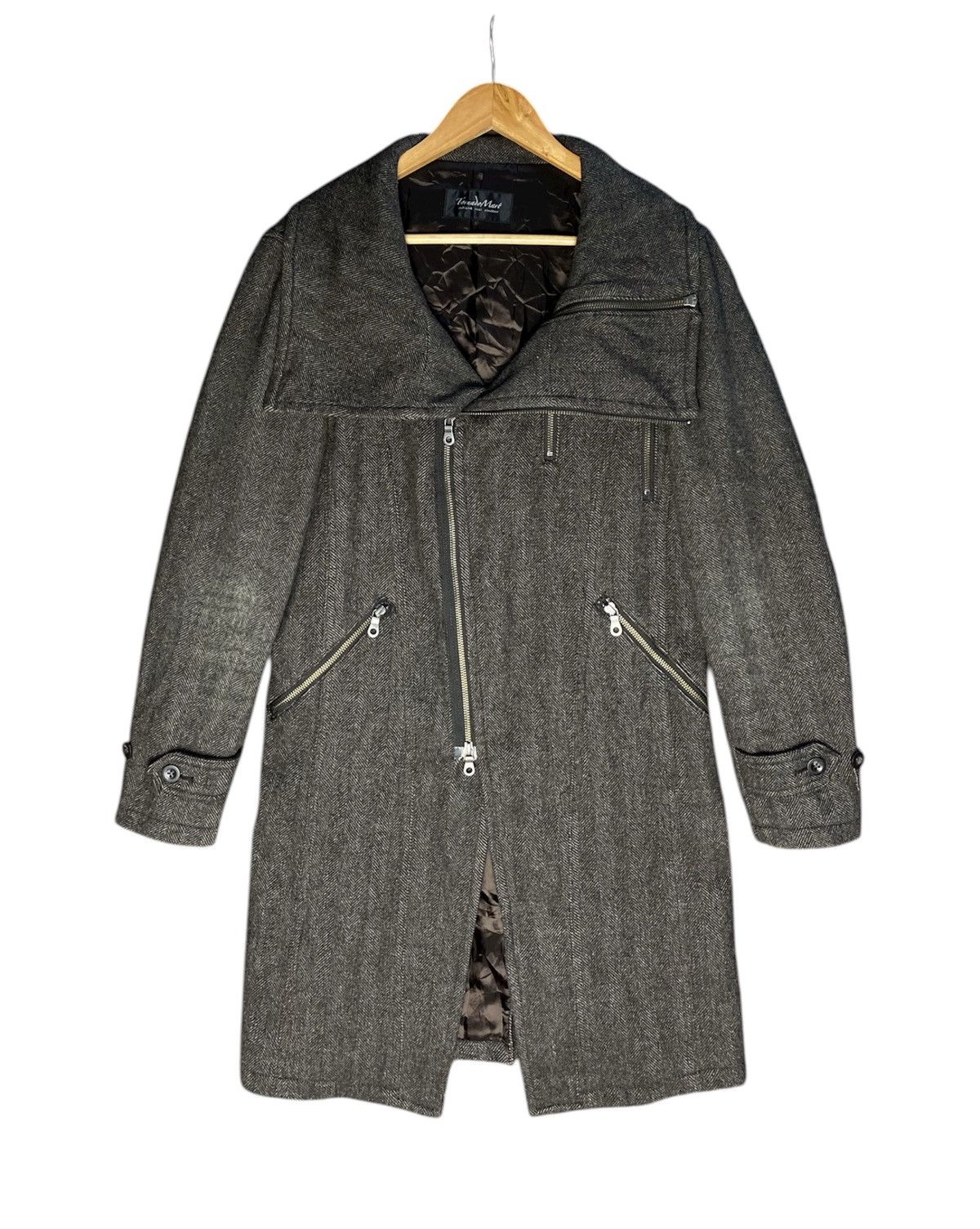 Tornado Mart Tornado Mart Double Zipper Collar Wool Jacket Size US M / EU 48-50 / 2 - 1 Thumbnail