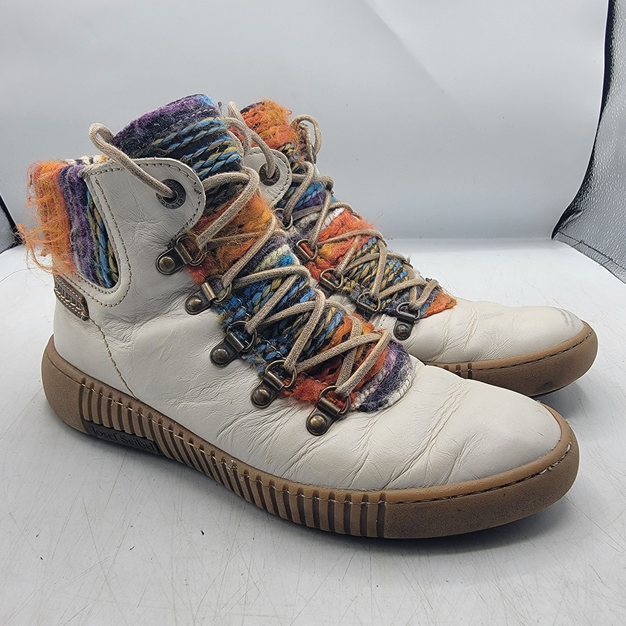 JOSEF SEIBAL Josef Seibel Maren 06 Womens 38 White Boots Winter Warm Casu Size US 8 / IT 38 - 1 Thumbnail