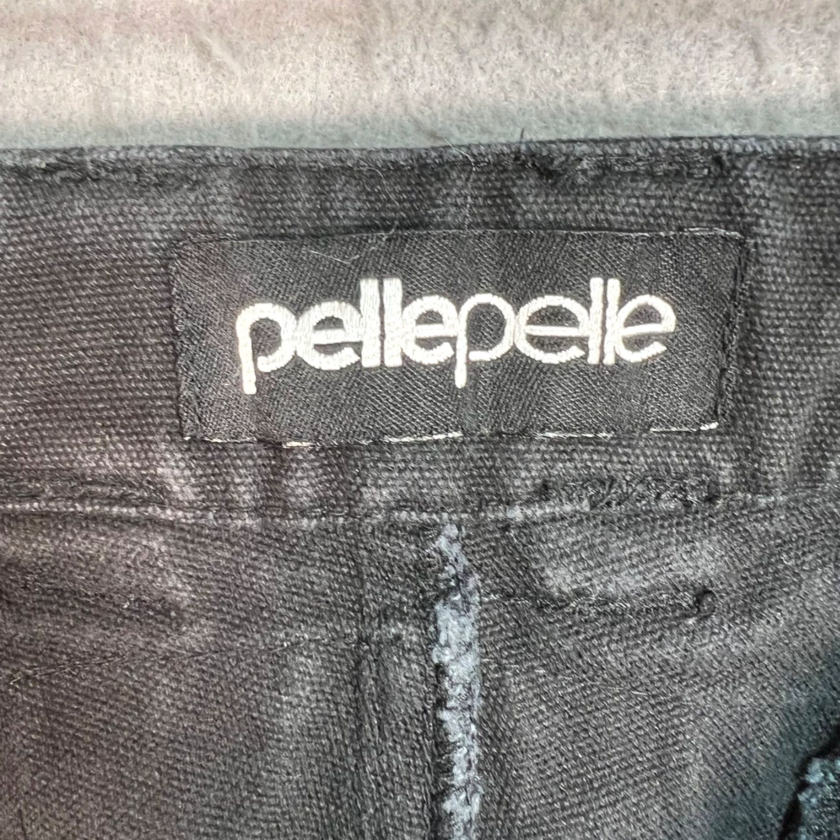 Pelle Pelle VINTAGE Pelle Pelle Jeans Black Straight Leg Cargo Pants Adult Mens 32x31 Cotton 100% Black Mens Size US 32 / EU 48 - 3 Thumbnail