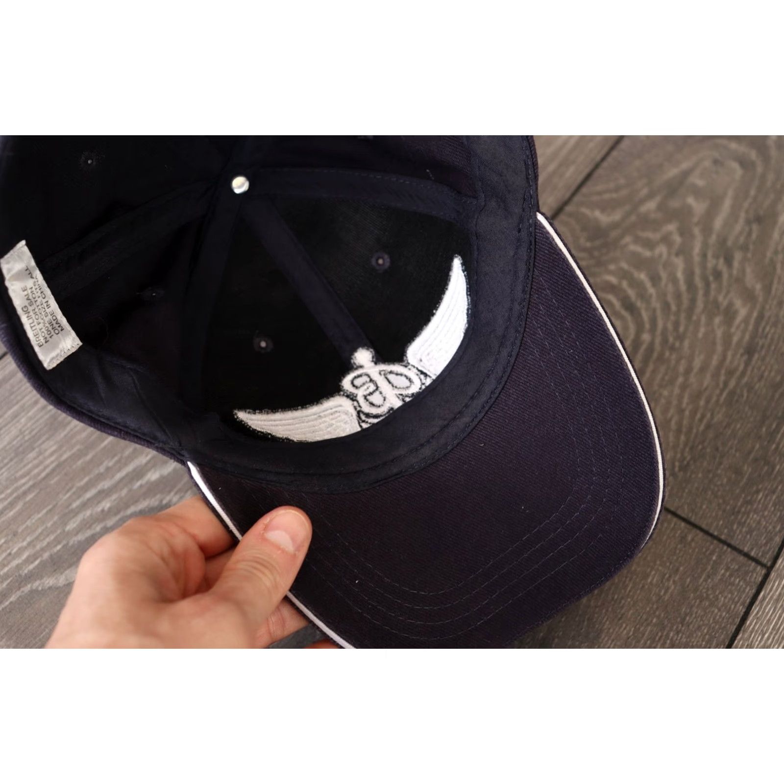 Breitling VINTAGE Breitling Cap Hat Swiss Air 14 Airshow Collectorable Edition One Size Blue Cotton Adjustable Men Logo 90s Championship Mens Size ONE SIZE - 6 Thumbnail