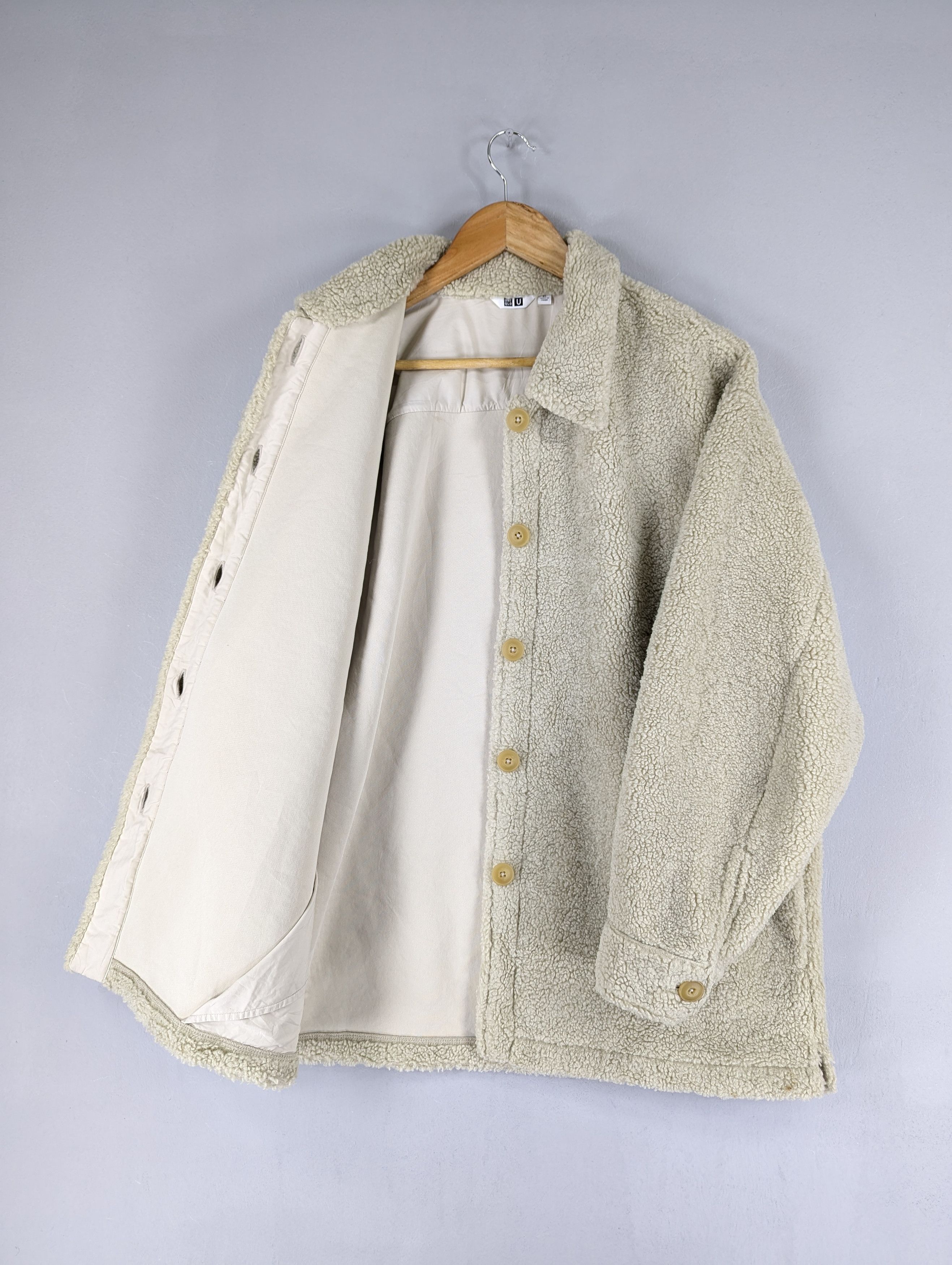 Christophe Lemaire Uniqlo X Christophe Lemaire Sherpa Button Ups Jacket Size US XL / EU 56 / 4 - 9 Thumbnail
