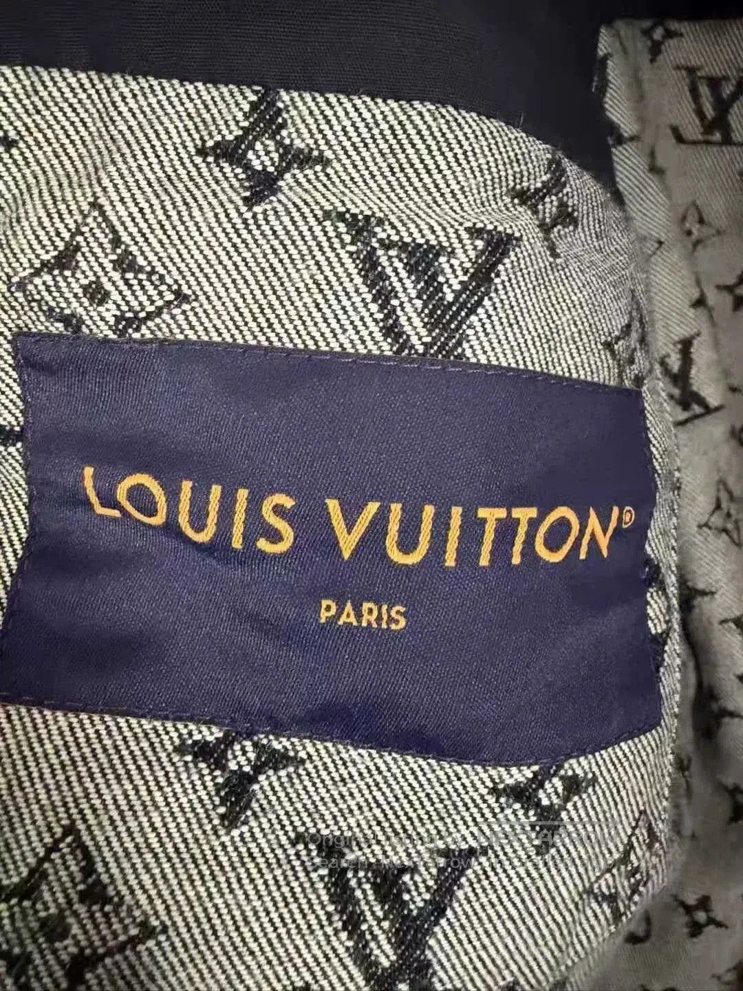 Louis Vuitton black logo print denim jacket by lv. Size US L / EU 52-54 / 3 - 4 Thumbnail