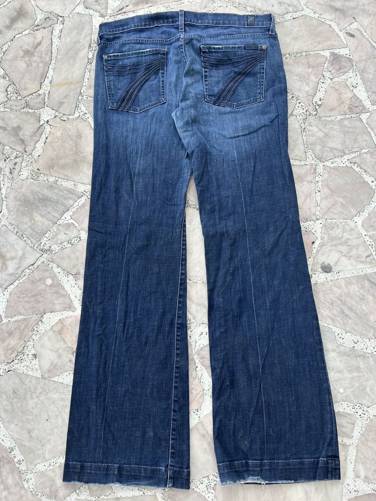 7 For All Mankind 7FAM Japan Flare Vintage Denim Size US 35 - 2 Thumbnail