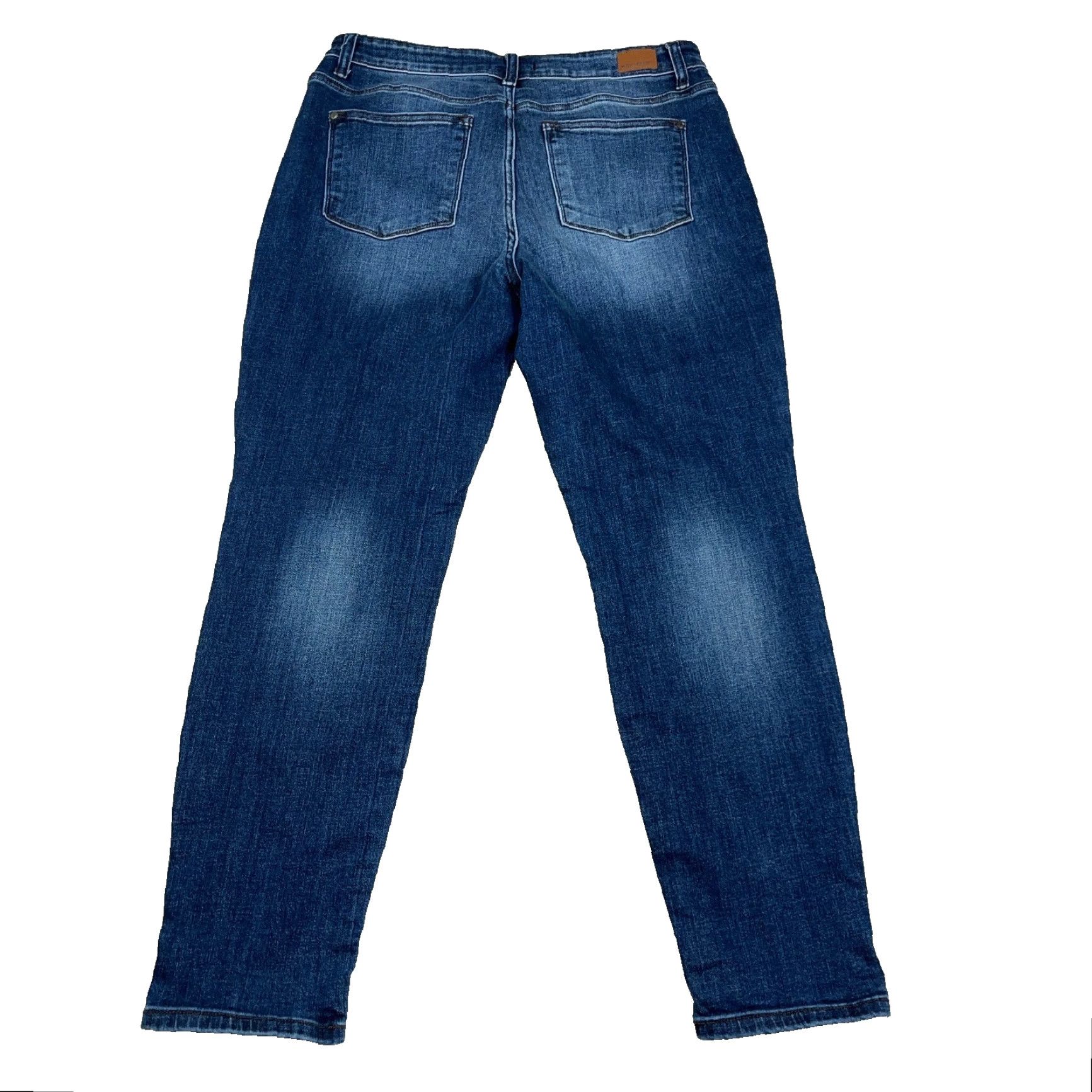 Vintage Judy Blue Jeans Women 15 32 Slim Fit Straight Leg Dark Wash High Rise Faded Size 24" / US 00 / IT 34 - 2 Thumbnail