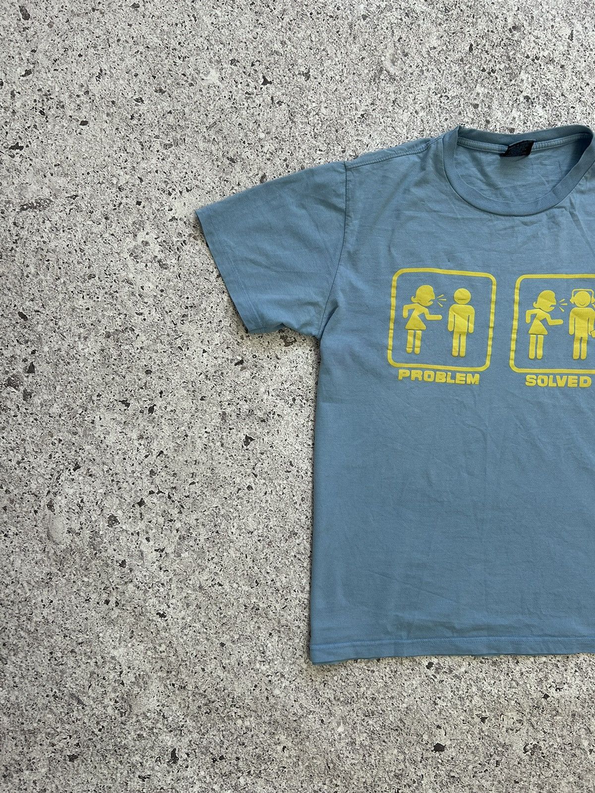 Vintage Vintage 90s T-Shirt Humor Tee Problem? Solved Music Size US L / EU 52-54 / 3 - 2 Thumbnail