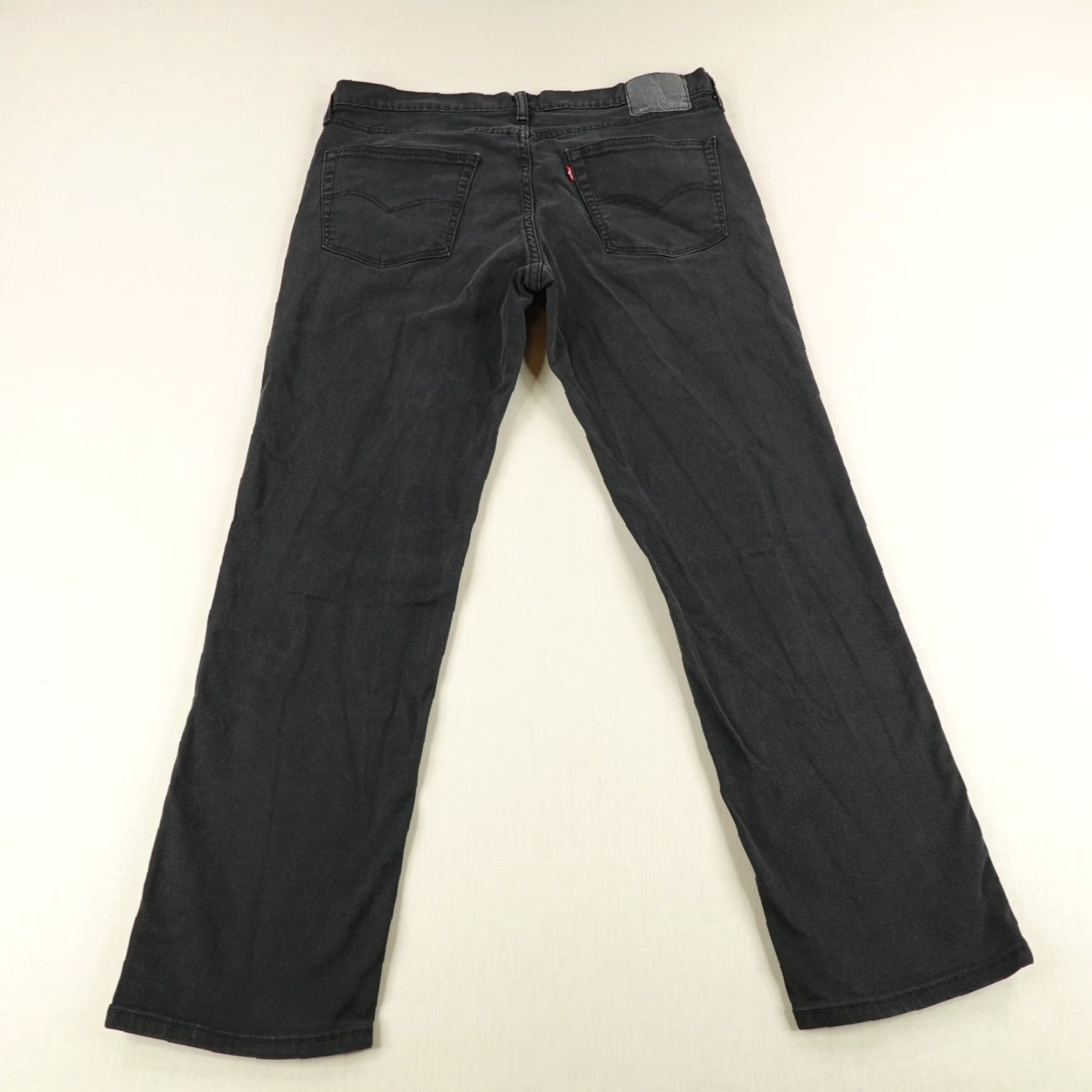 Levi's Levis Jeans Mens 37x32 Black 541 Athletic Fit Straight Leg Red Flex Work Pants Size US 36 / EU 52 - 4 Thumbnail