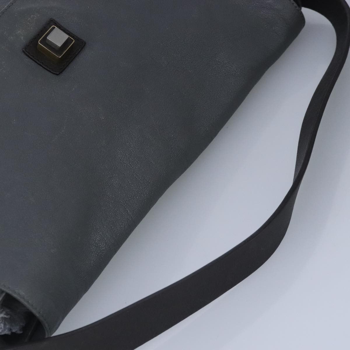 Celine CELINE Shoulder Bag Leather Gray Size ONE SIZE - 6 Thumbnail