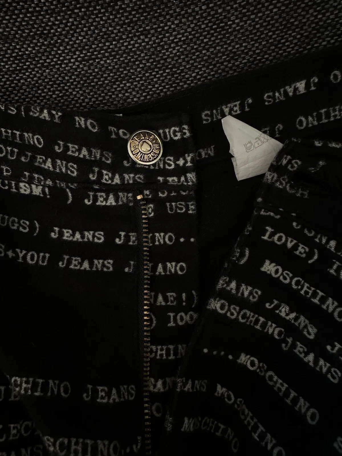 Moschino Vintage 90s Moschino Jeans Print Letters Overprint Pants Size US 32 / EU 48 - 13 Thumbnail