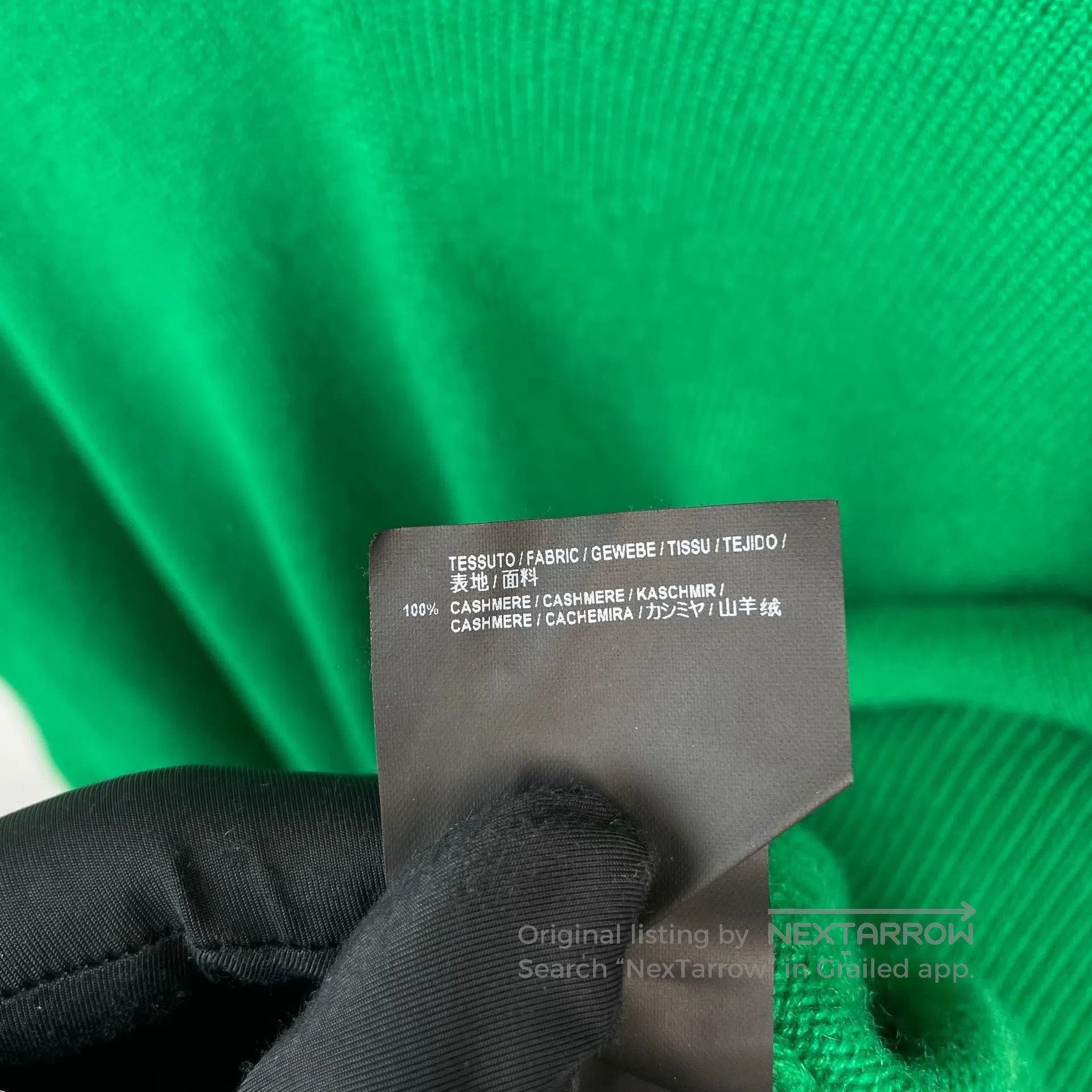 Balenciaga Balenciaga Green V-Neck Long Sleeve Knit Sweater| Size XS / US 0-2 / IT 36-38 - 6 Thumbnail