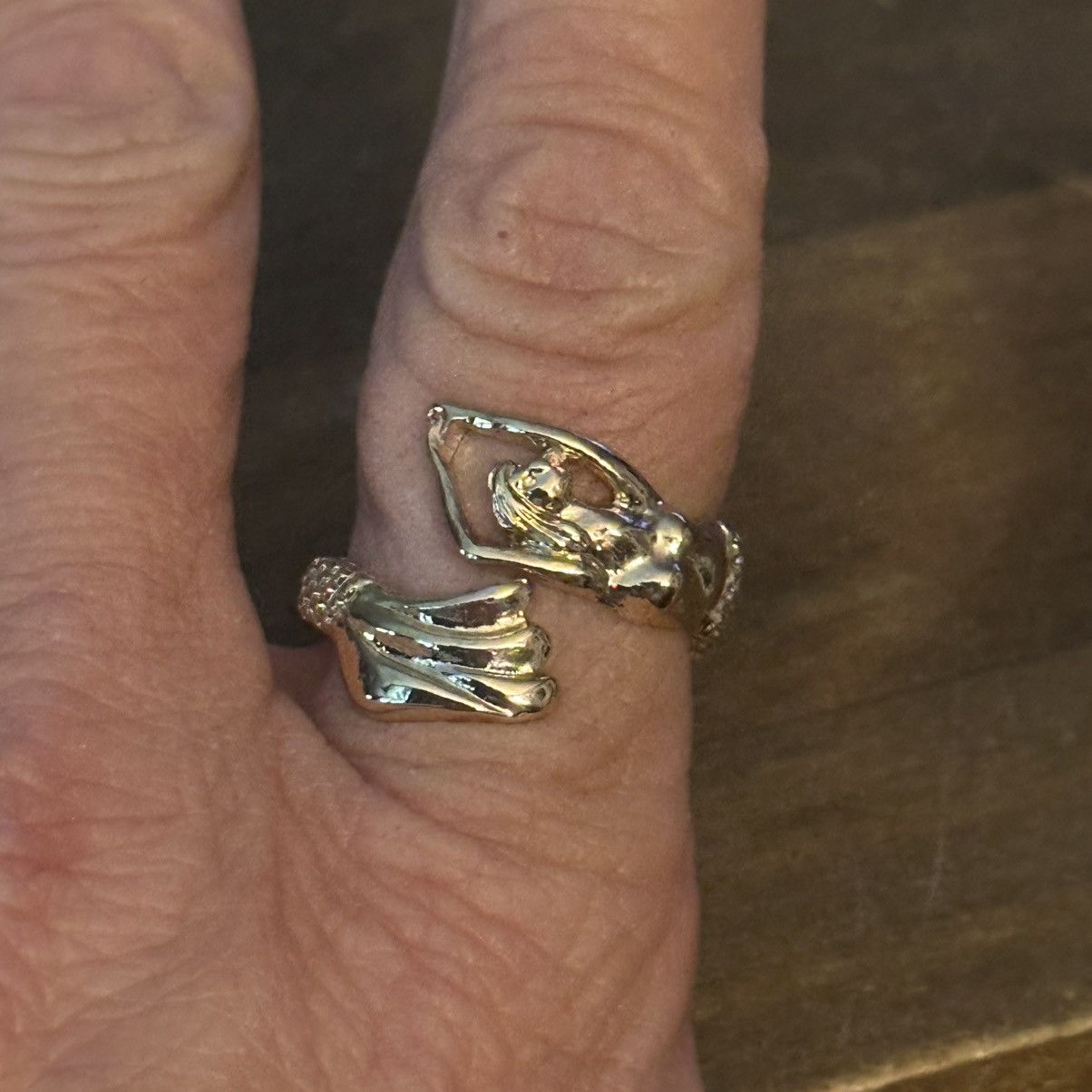 Other Gold tone mermaid wrap ring Size ONE SIZE - 4 Thumbnail
