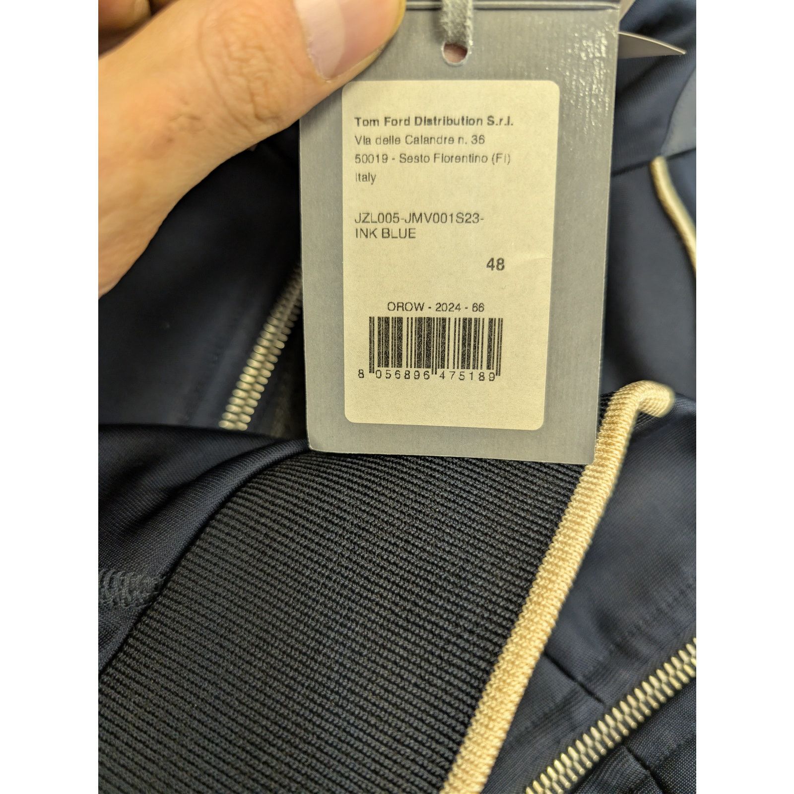 Tom Ford o1rshd1 Sports jacket with piping in navy blue Size US M / EU 48-50 / 2 - 21 Thumbnail