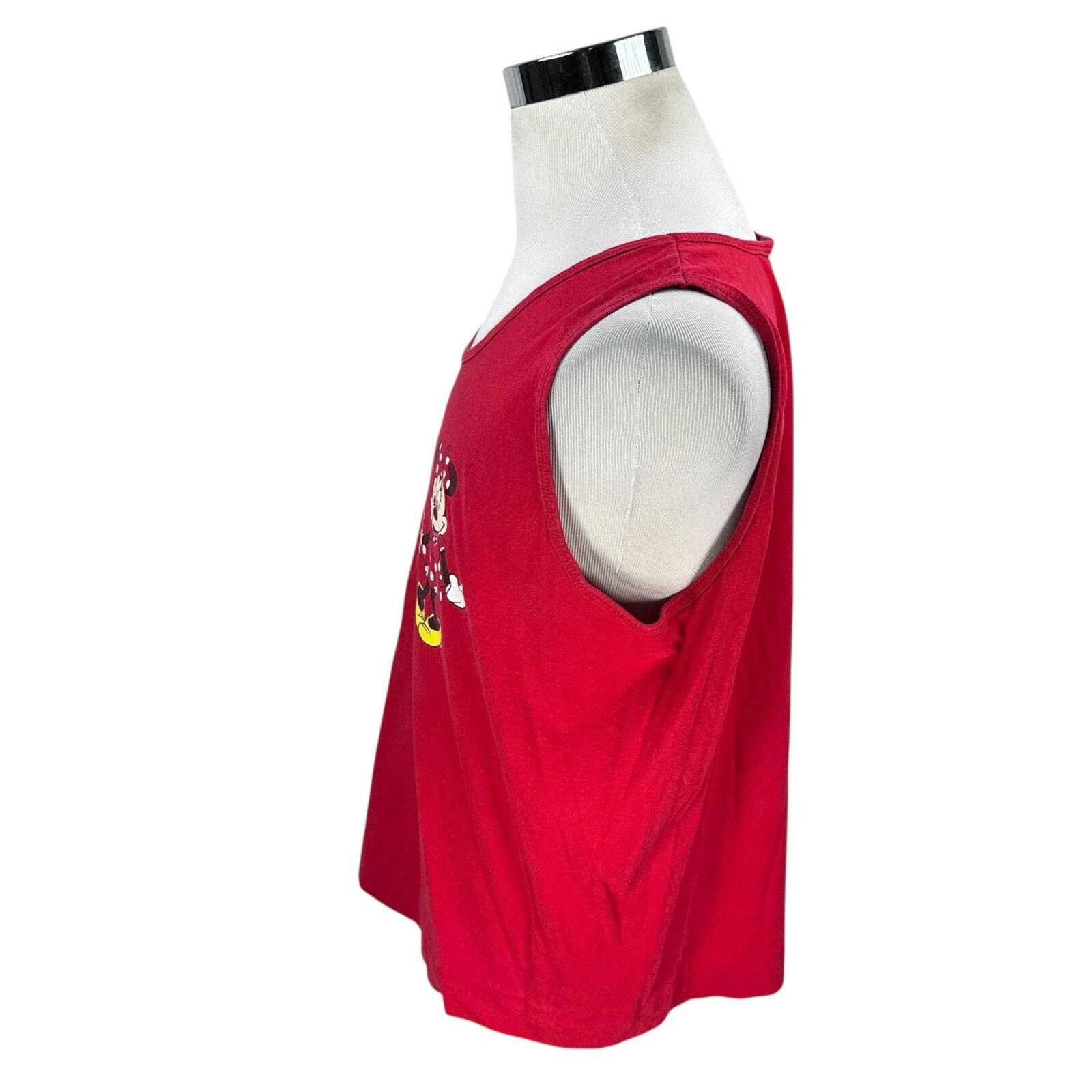 Disney Vintage Disney Minnie Mouse Tank Top Men’s XL Red Scoop Neck Size US XL / EU 56 / 4 - 3 Thumbnail