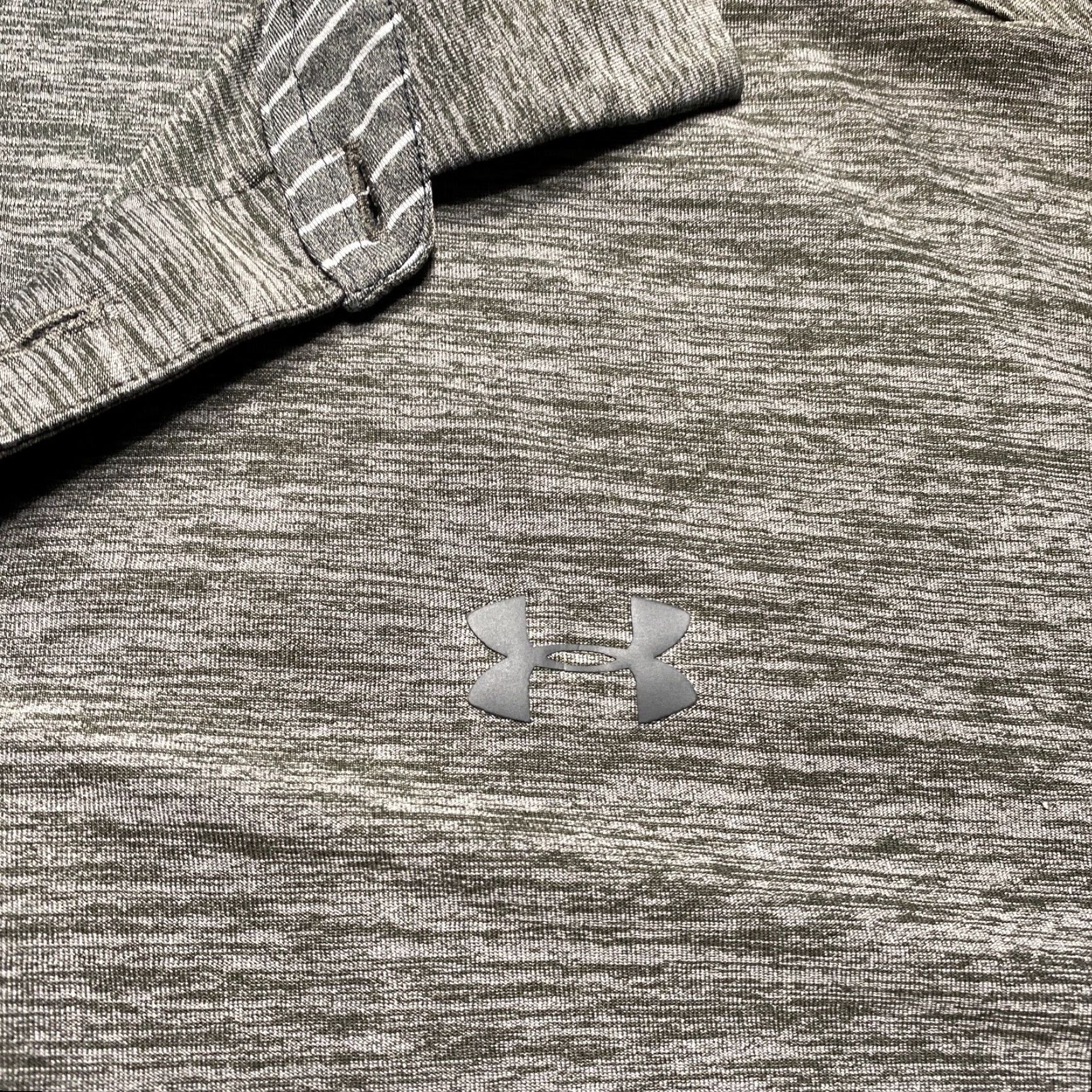 Under Armour Under Armour Polo Shirt Mens Medium Gray Space Dye HeatGear Loose Short Sleeve Size US M / EU 48-50 / 2 - 2 Thumbnail