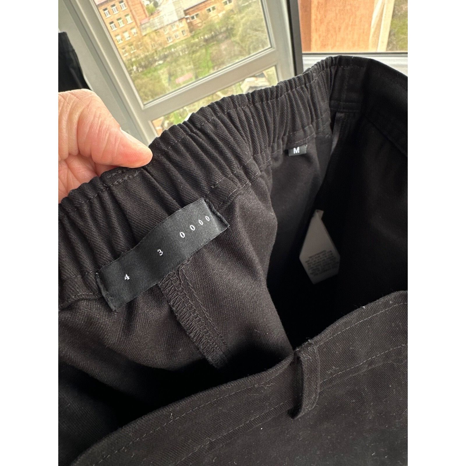 Vintage 4NG3L0000 Black Straight Baggy Heavy Cotton Pants Size US 30 / EU 46 - 7 Thumbnail