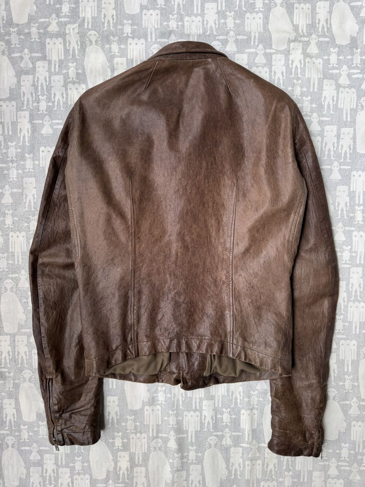 Rick Owens Rick Owens AW08 Stooges Dust Hammered Lamb Leather Jacket Size US M / EU 48-50 / 2 - 9 Thumbnail