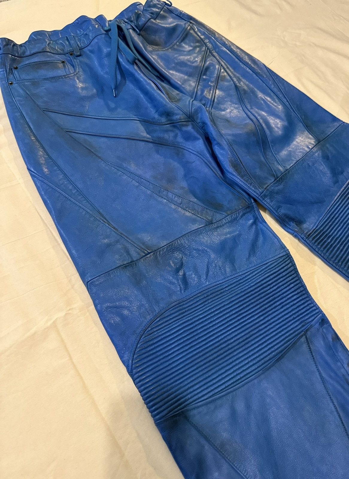 Balenciaga Balenciaga Biker Baggy Pants Blue Size US 32 / EU 48 - 2 Thumbnail