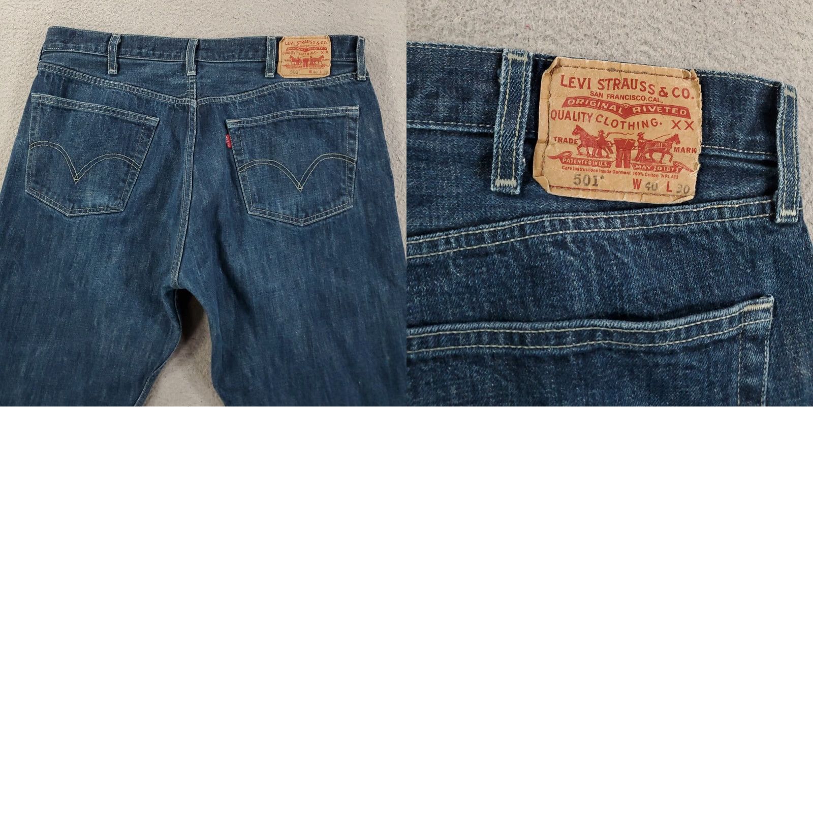 Levi's VINTAGE Levi's 501 Jeans Men 40x30 Denim Straight Blue 5-Pocket Regular Rise Button Fly Mens 90s Theme Size US 40 / EU 56 - 9 Thumbnail