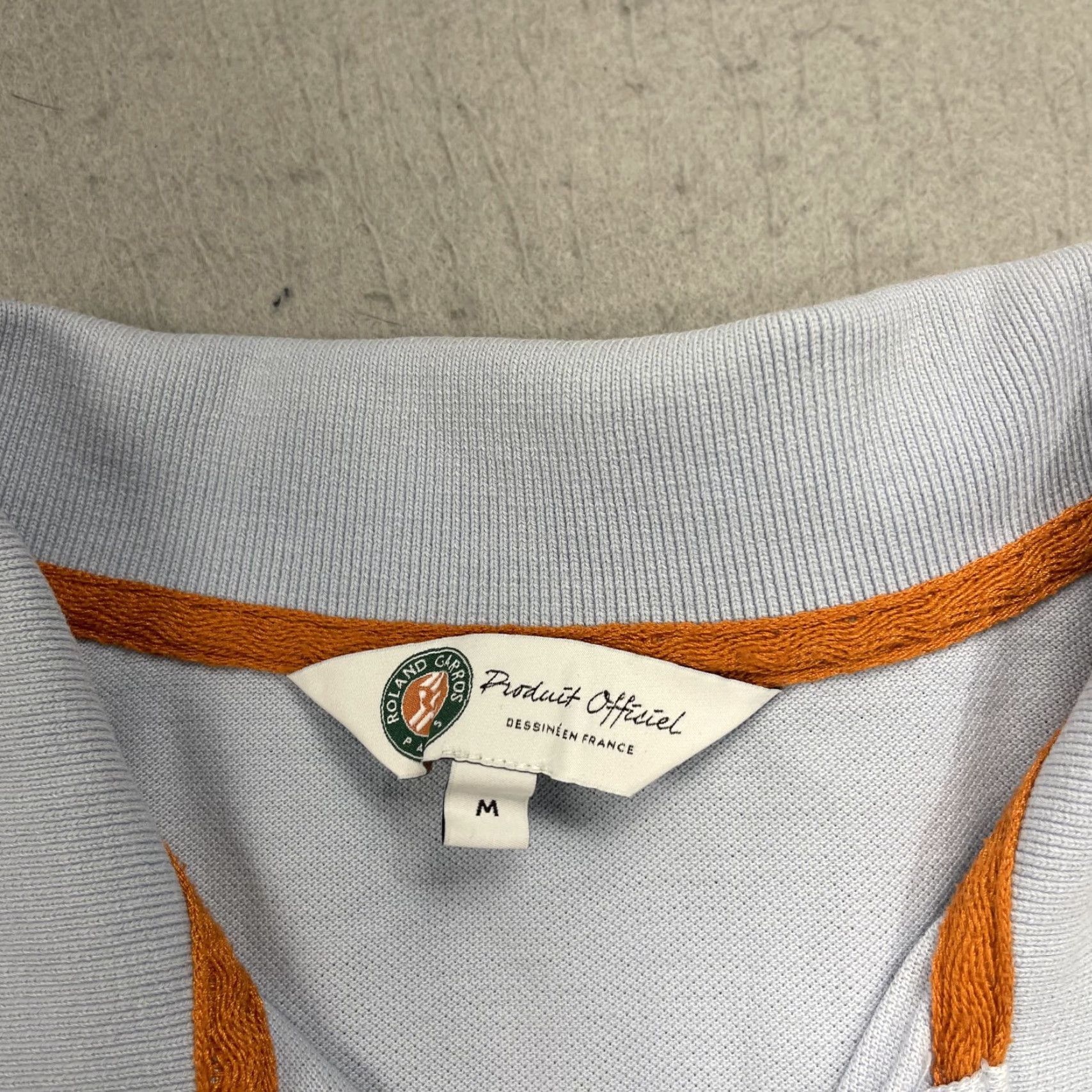 Vintage Roland Garros Polo Shirt Mens Medium Blue Logo Cotton Pique Tennis Shirt Polo M Blue Mens Size US M / EU 48-50 / 2 - 3 Thumbnail