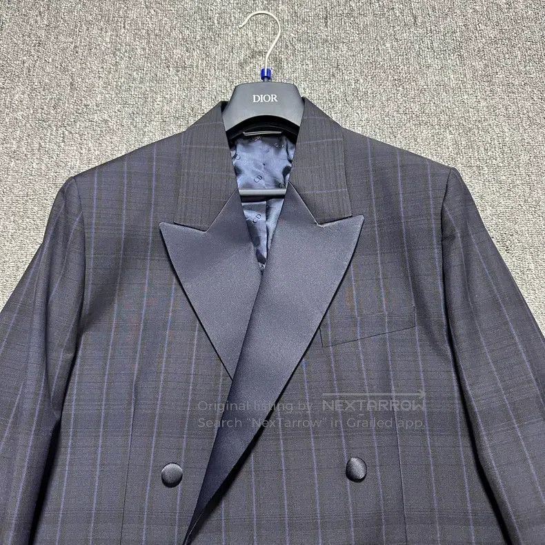 Dior Dior Plaid full print double-breasted long-sleeved suit Size 54R - 2 Thumbnail