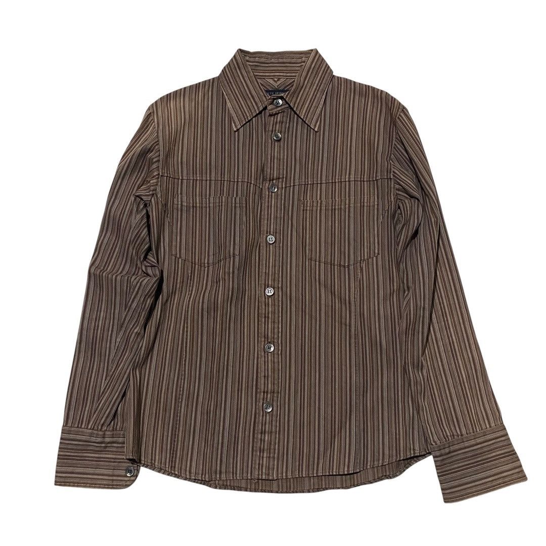 Tete Homme Issey miyake Tete homme stripe shirt Size M / US 6-8 / IT 42-44 - 1 Thumbnail