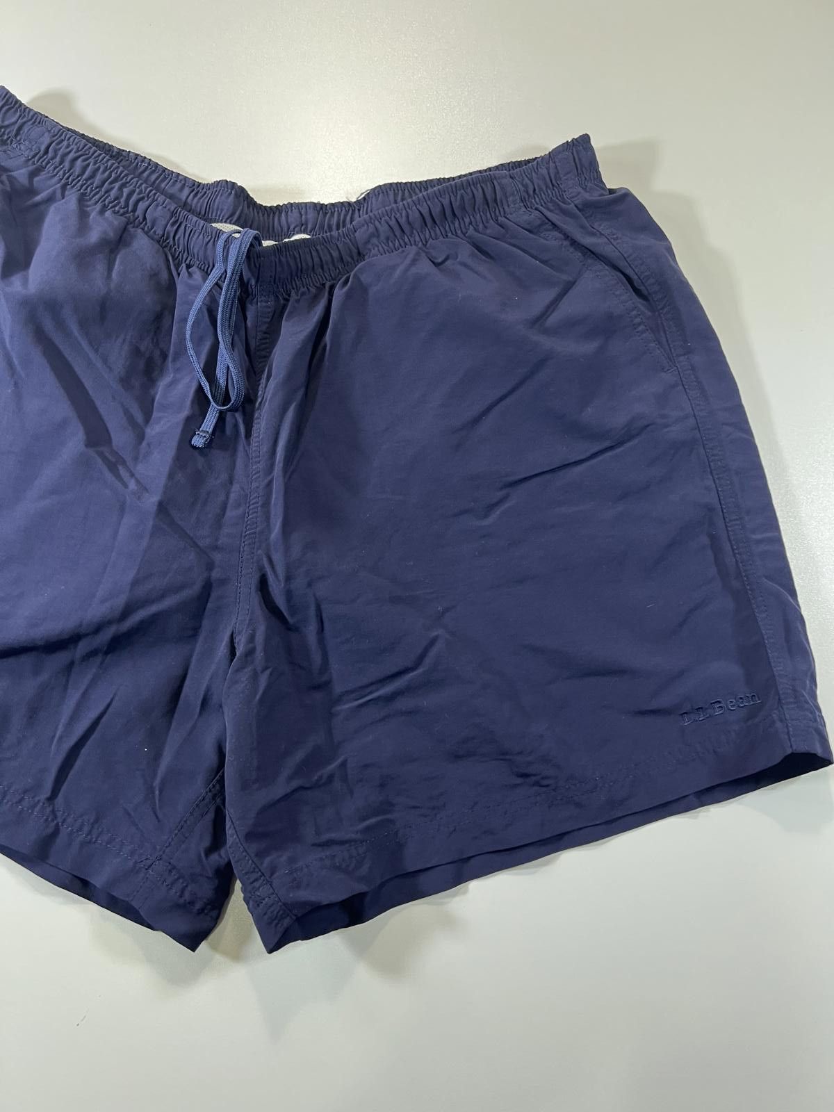 L.L. Bean L.L.Bean Navy Blue Men's Swim Shorts with Drawstring Waist Size US 32 / EU 48 - 3 Thumbnail