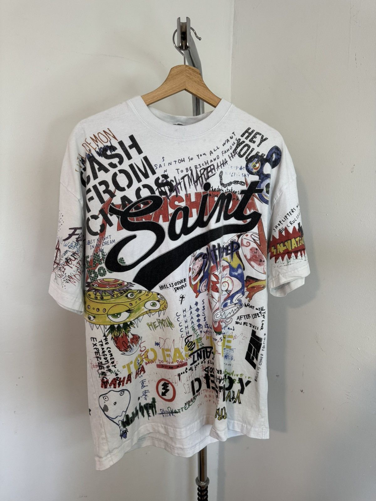 Vintage Saint Graffiti Shirt Size US M / EU 48-50 / 2 - 1 Thumbnail