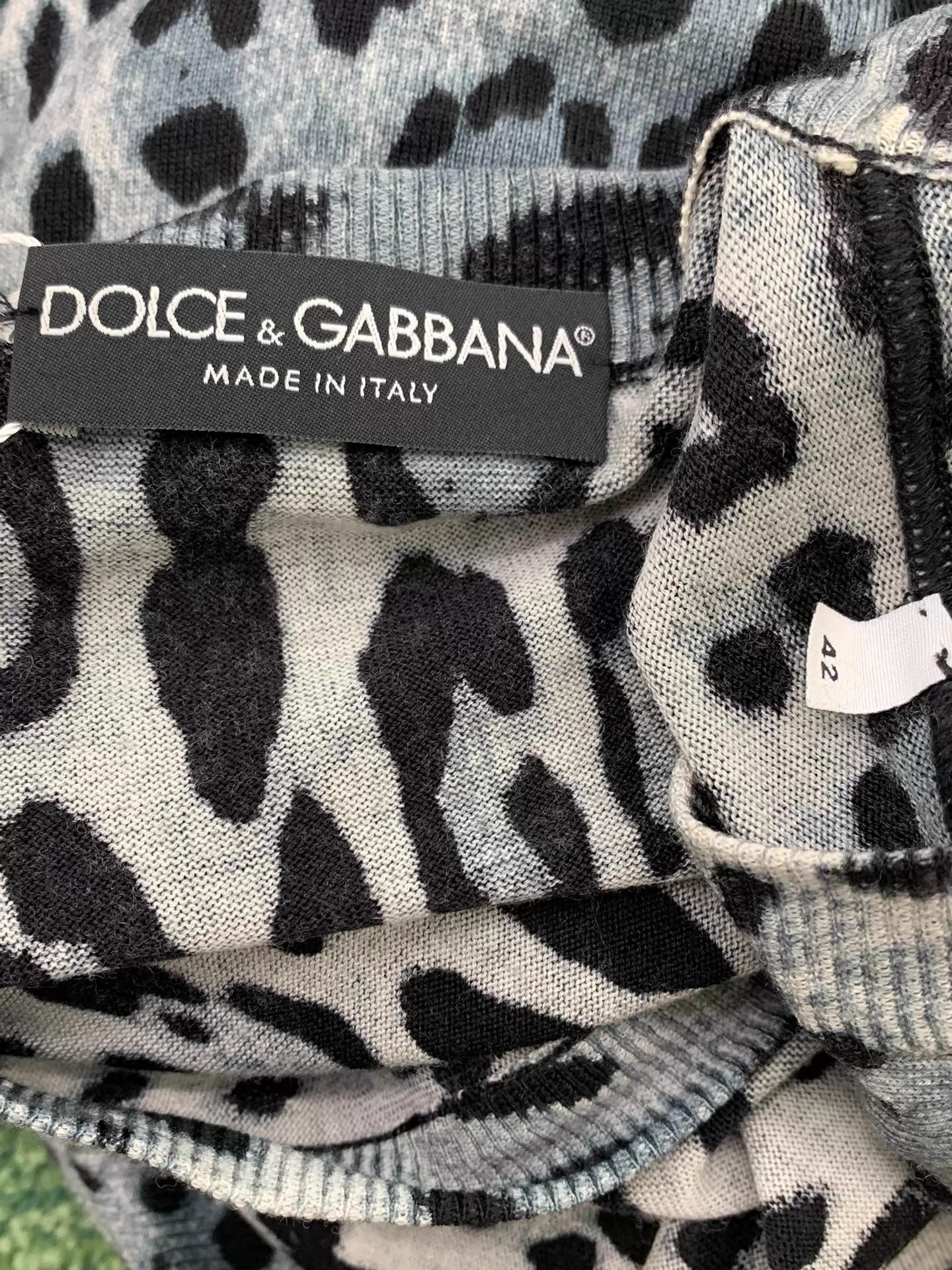 Dolce & Gabbana Dolce&Gabbana Green Leopard Print Knit Cardigan 42 New Size M / US 6-8 / IT 42-44 - 4 Thumbnail