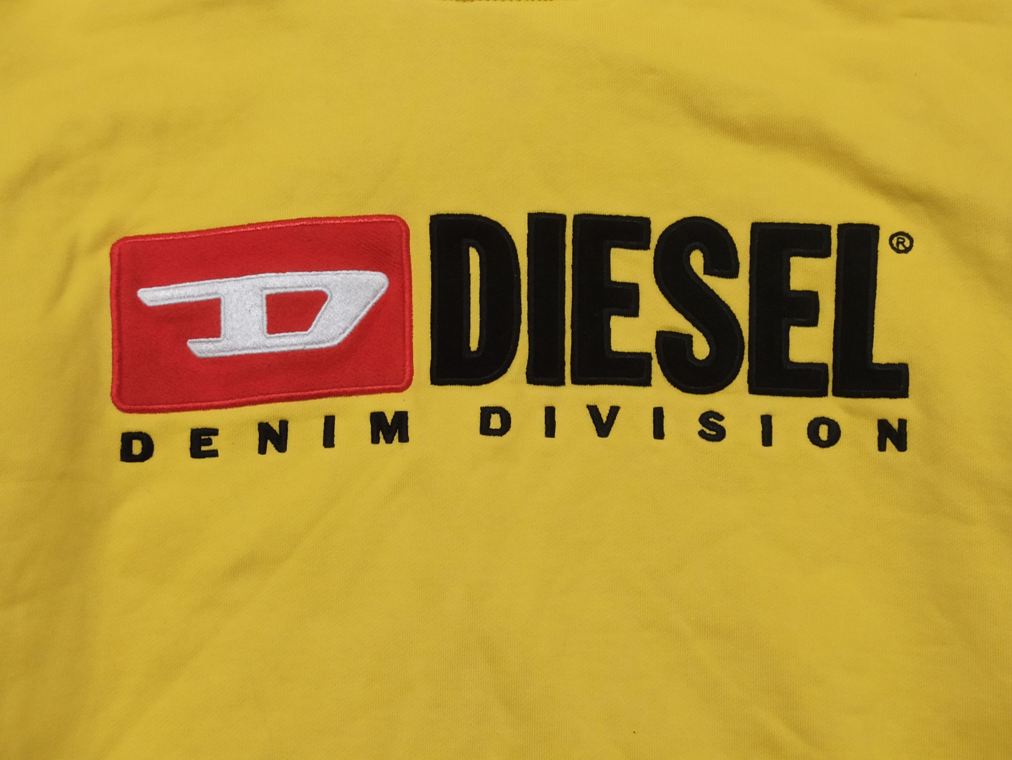 Diesel Diesel Men Yellow Hoodie Size US M / EU 48-50 / 2 - 2 Thumbnail