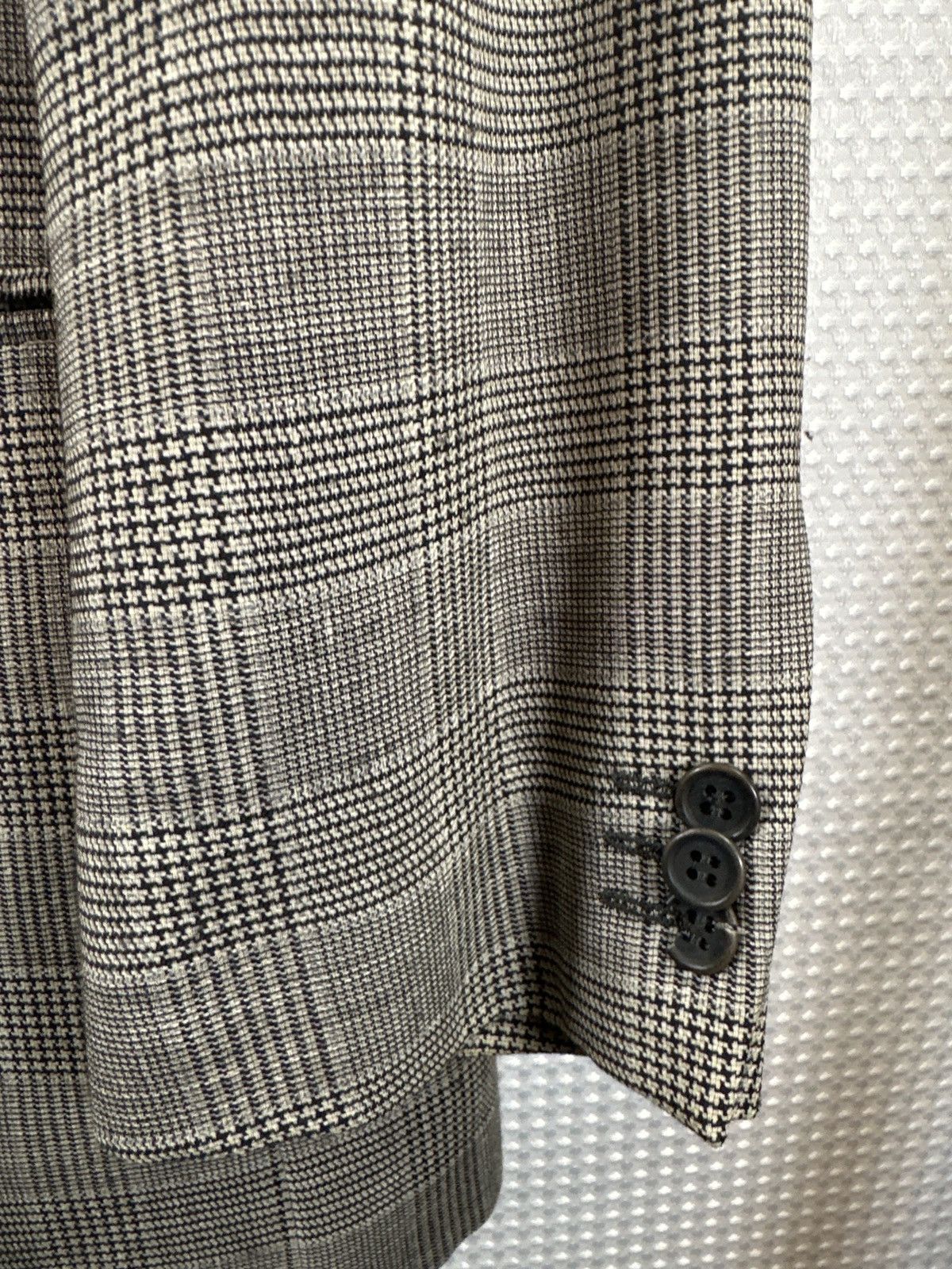 Armani MANI by Armani Gray Plaid Blazer 100% Virgin Wool I Size 44R - 4 Thumbnail