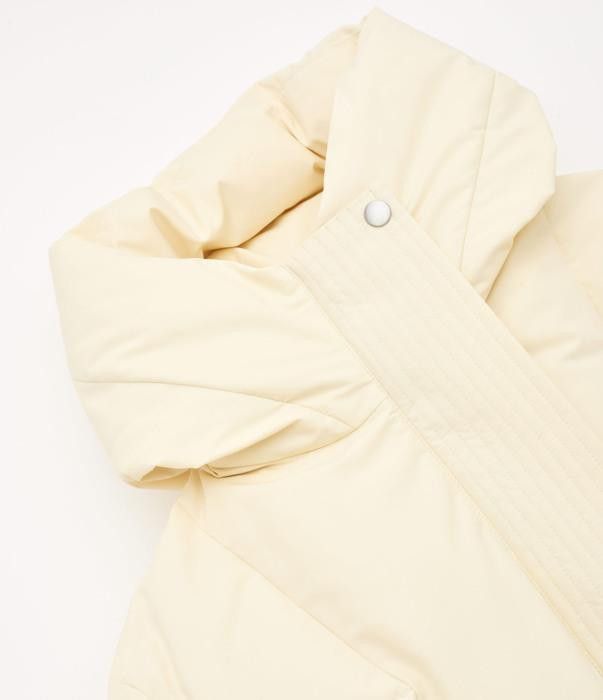 Jil Sander o1w1db10825 Down Coat in Cream Size L / US 10 / IT 46 - 3 Thumbnail