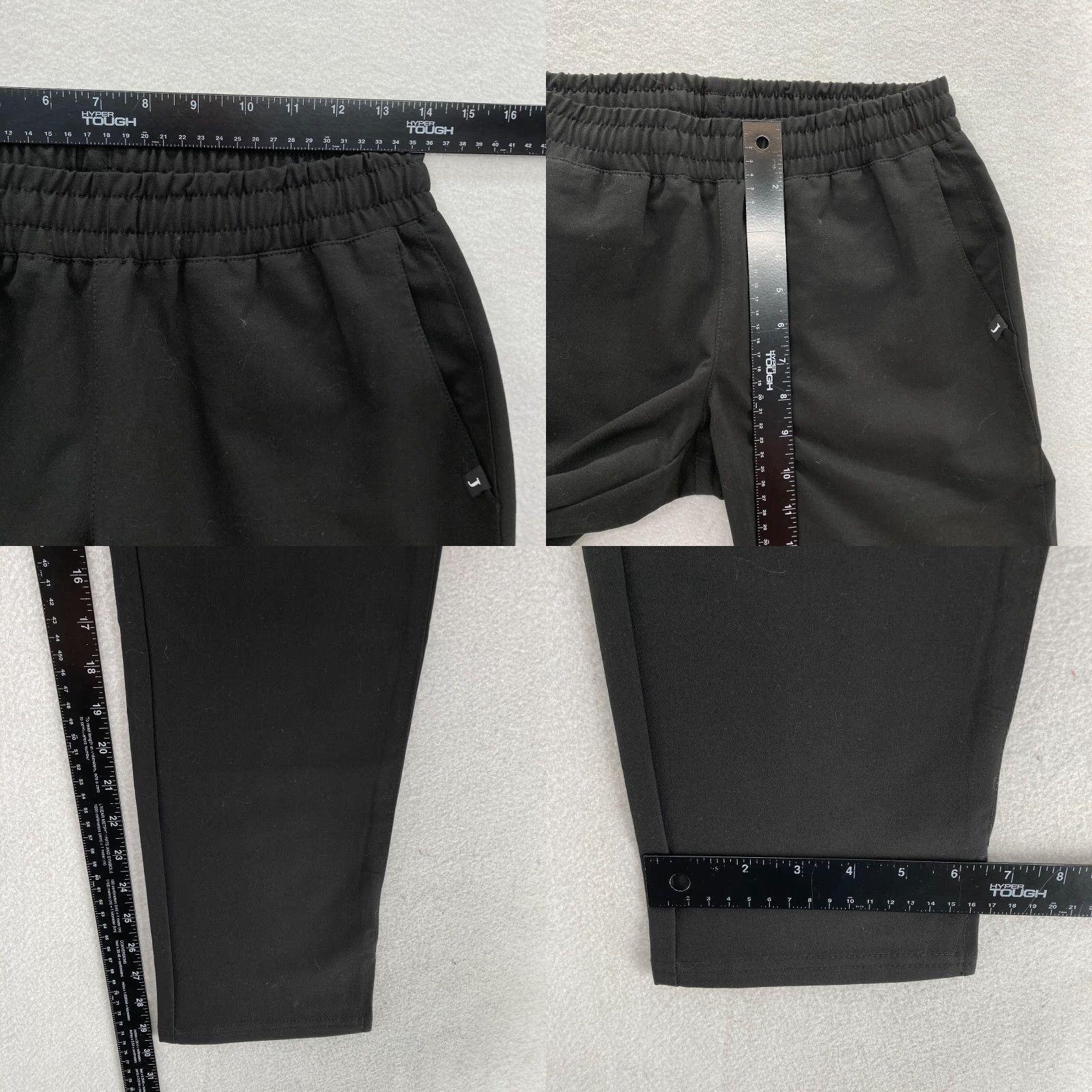 Essentials Jaanuu Essential Drawstring Scrub Pants Women's XS Black Stretch Split Ankle NWT Size 26" / US 2 / IT 38 - 8 Thumbnail