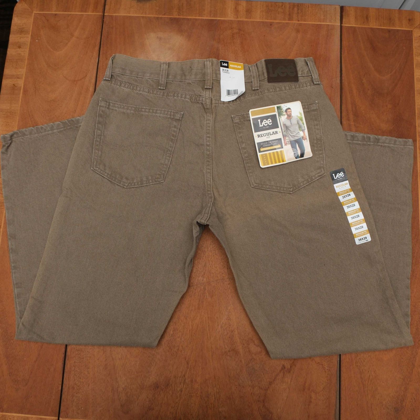 Lee VTG NWT Lee Straight Leg Brown Jeans 36x29 Size US 36 / EU 52 - 3 Thumbnail