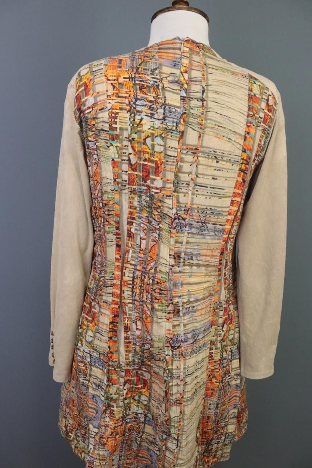 Designer Aventures des Toiles Multicolor Printed A-Line Dress 46 Size M / US 6-8 / IT 42-44 - 10 Thumbnail