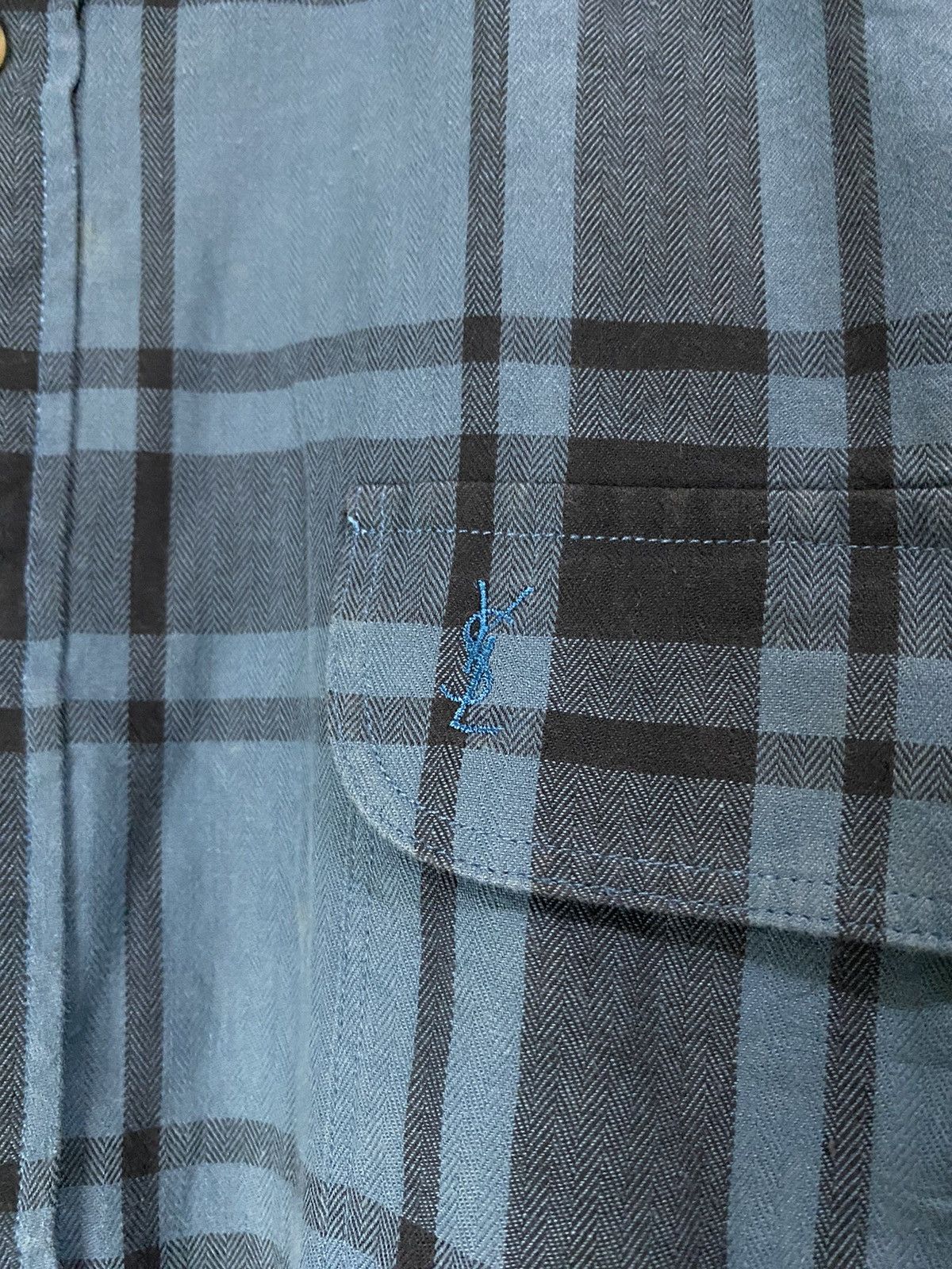 Saint Laurent Paris Vintage Yves Saint Laurent Checkered Plaid Button Shirt Size US S / EU 44-46 / 1 - 4 Thumbnail
