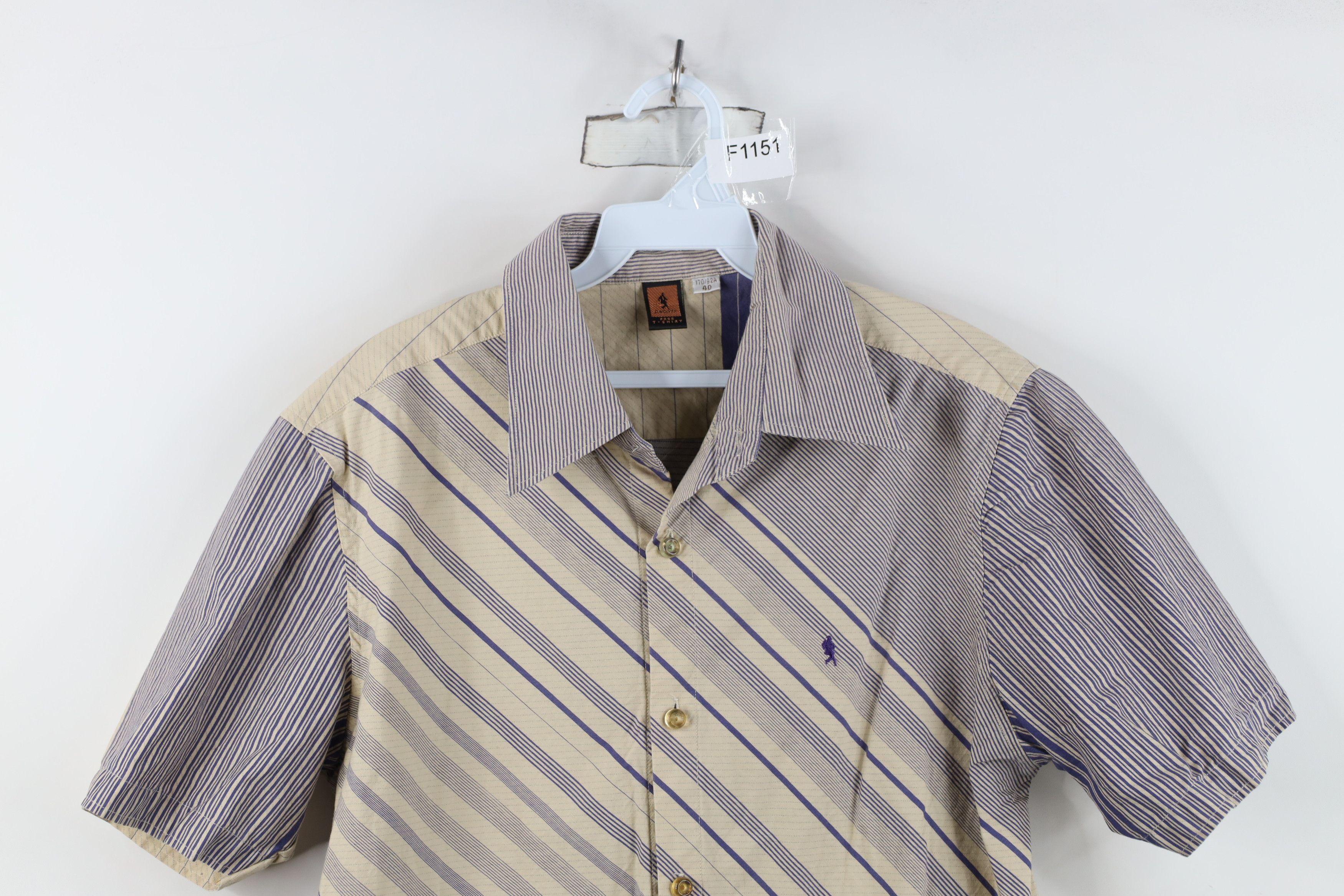 Vintage Vintage 90s Streetwear Block Short Sleeve Button Shirt Size US L / EU 52-54 / 3 - 2 Thumbnail