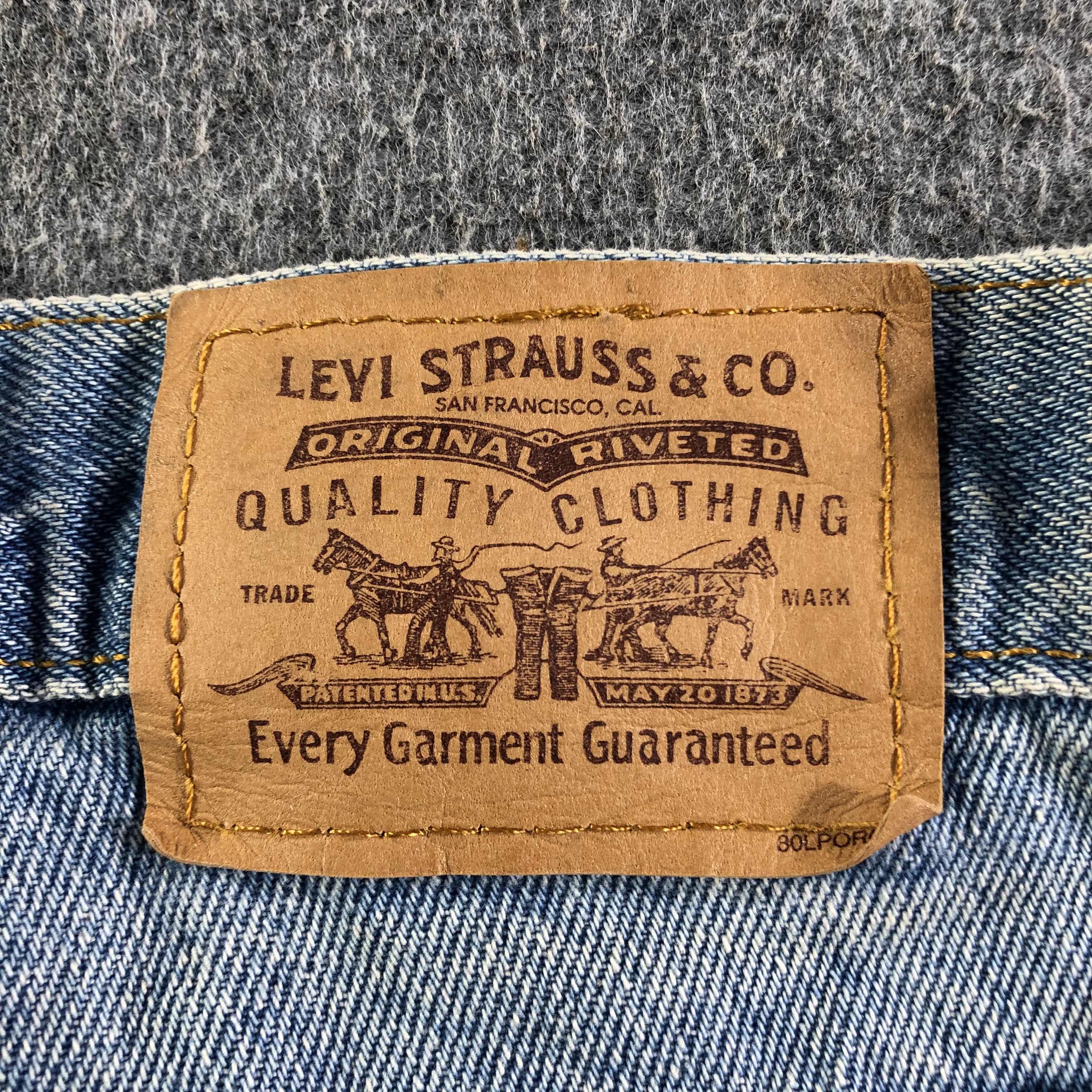 Levi's Vintage 80s Blue Wash Levis Jeans-J4318 Size US 33 - 5 Thumbnail