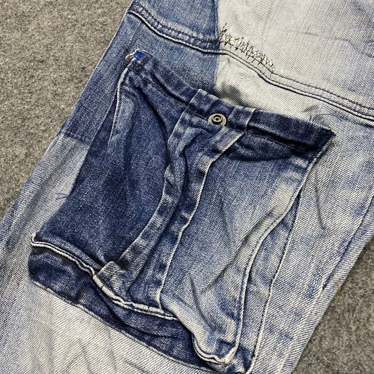 Tornado Mart 💥Best Offer💥Tornado Mart Cargo Denim Distressed Denim Size US 33 - 10 Thumbnail