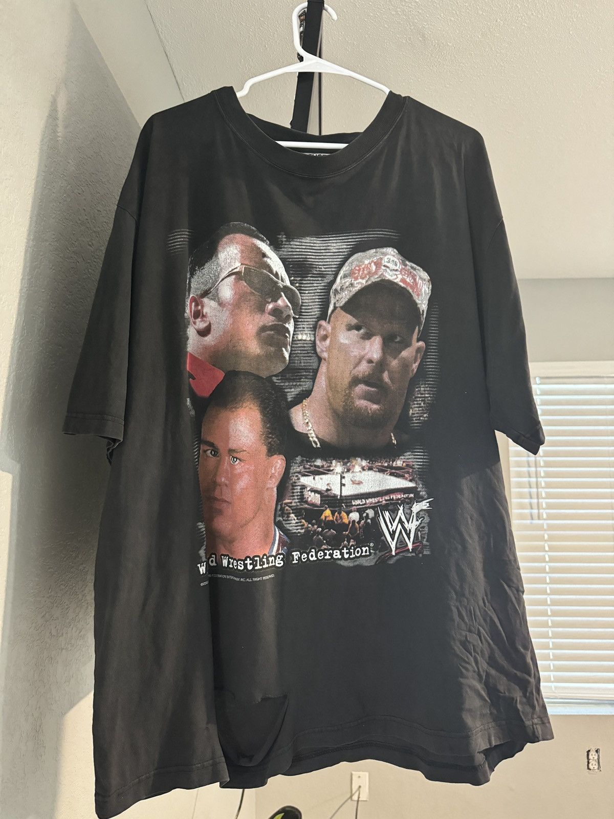 Vintage × WWE × WWF VTG! The Rock, Stone Cold & Kurt Angle WWF Tee - XL Size US XL / EU 56 / 4 - 1 Thumbnail