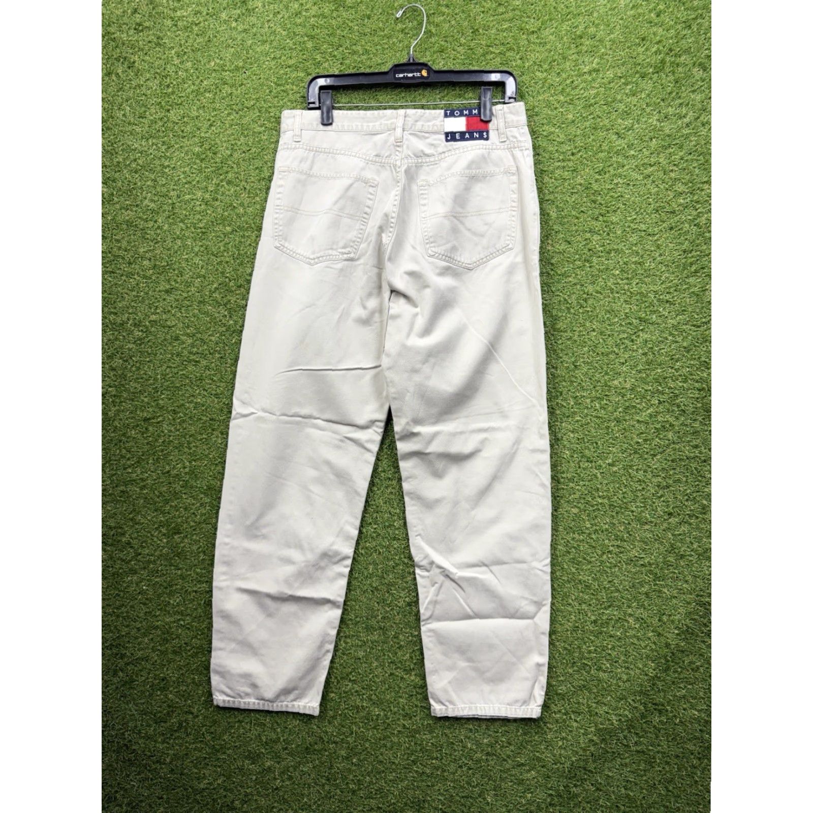 Tommy Hilfiger VINTAGE Tommy Hilfiger Pants Men 34x32 Chino Corduroy Straight Beige Classic Preppy Size US 34 / EU 50 - 2 Thumbnail