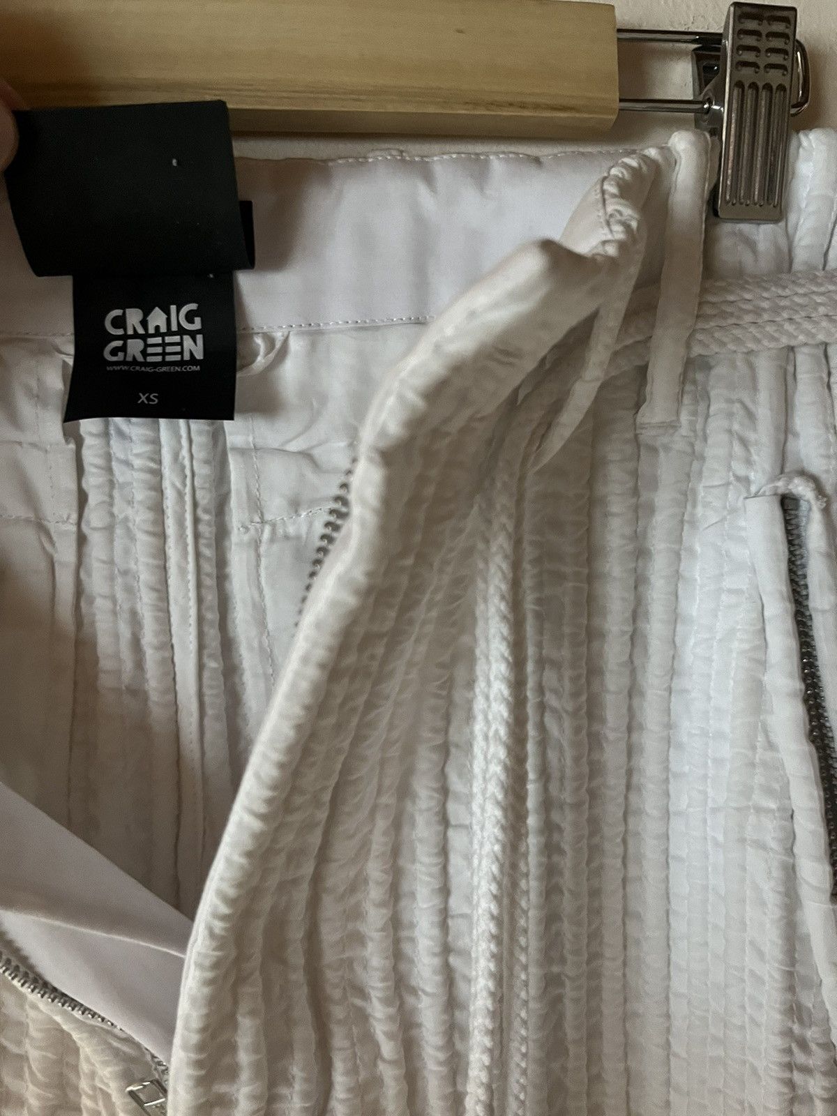 Craig Green SS18 tunnel cord trousers in white Size US 32 / EU 48 - 5 Thumbnail