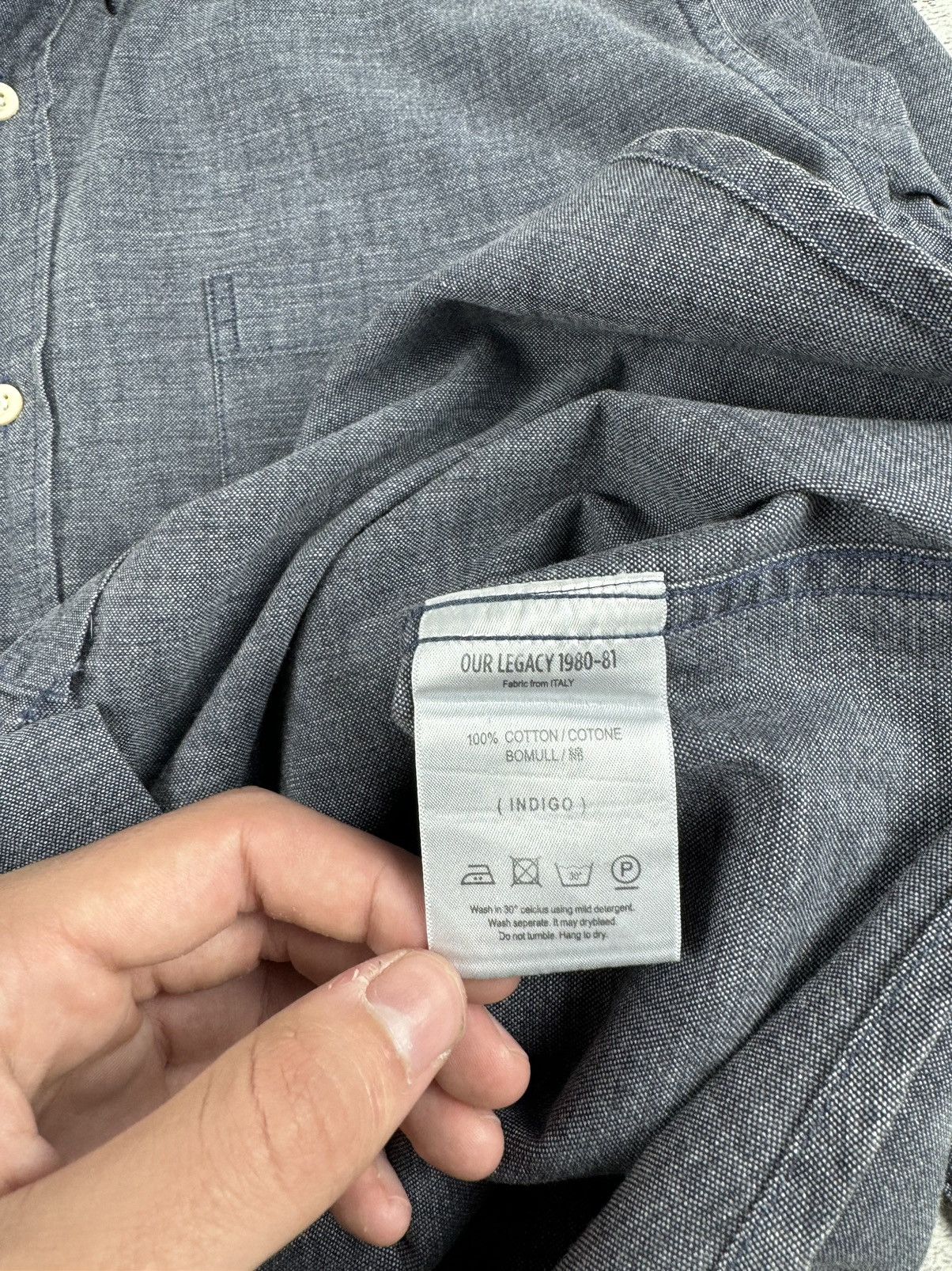 Our Legacy Our Legacy 1980-81 Basic Blank Longsleeve Button Shirt Size US S / EU 44-46 / 1 - 10 Thumbnail