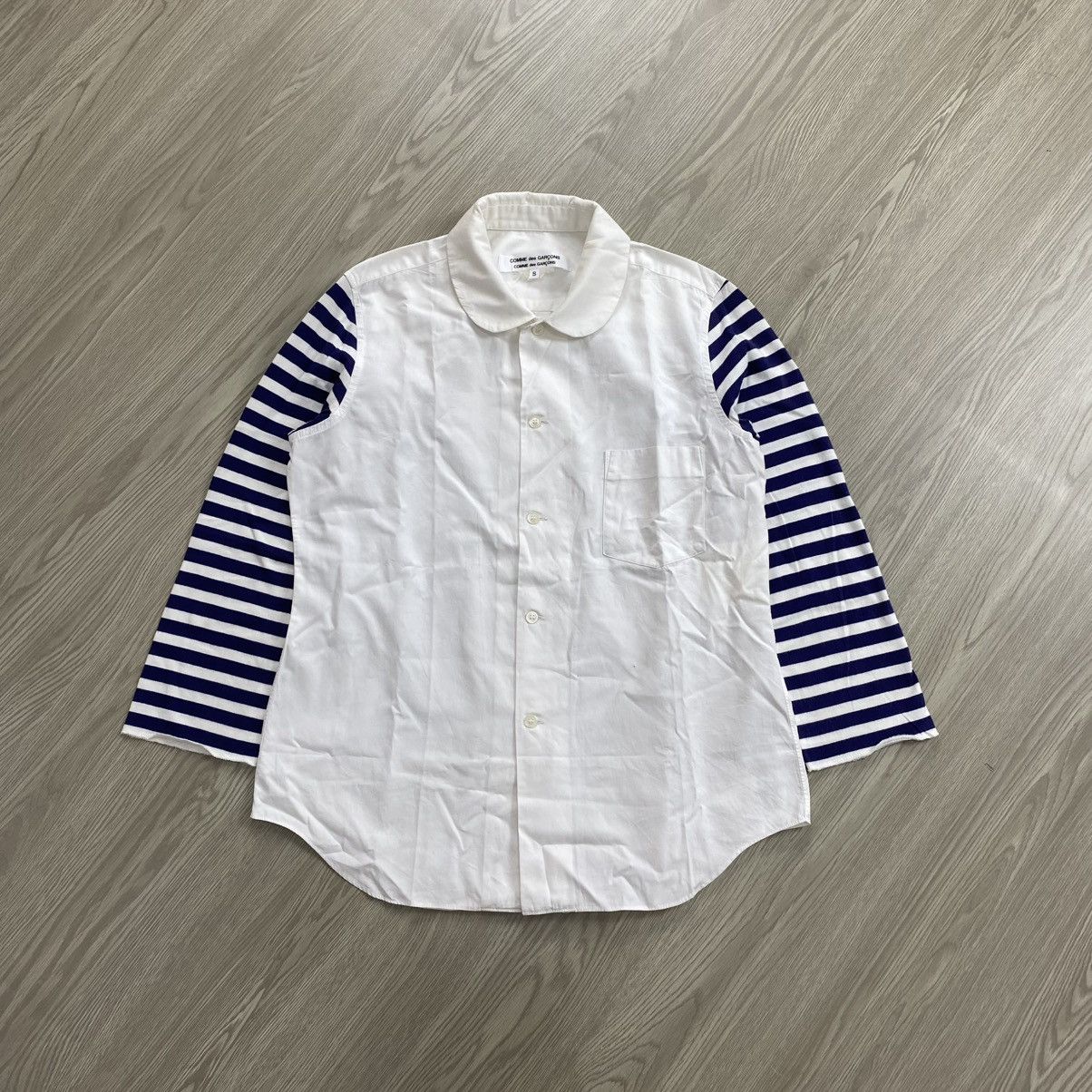 Comme des Garcons × Comme des Garcons Homme × Comme des Garcons Homme Deux 2000s Comme des Garcons Striped Long Sleeve Shirt Size US S / EU 44-46 / 1 - 2 Thumbnail