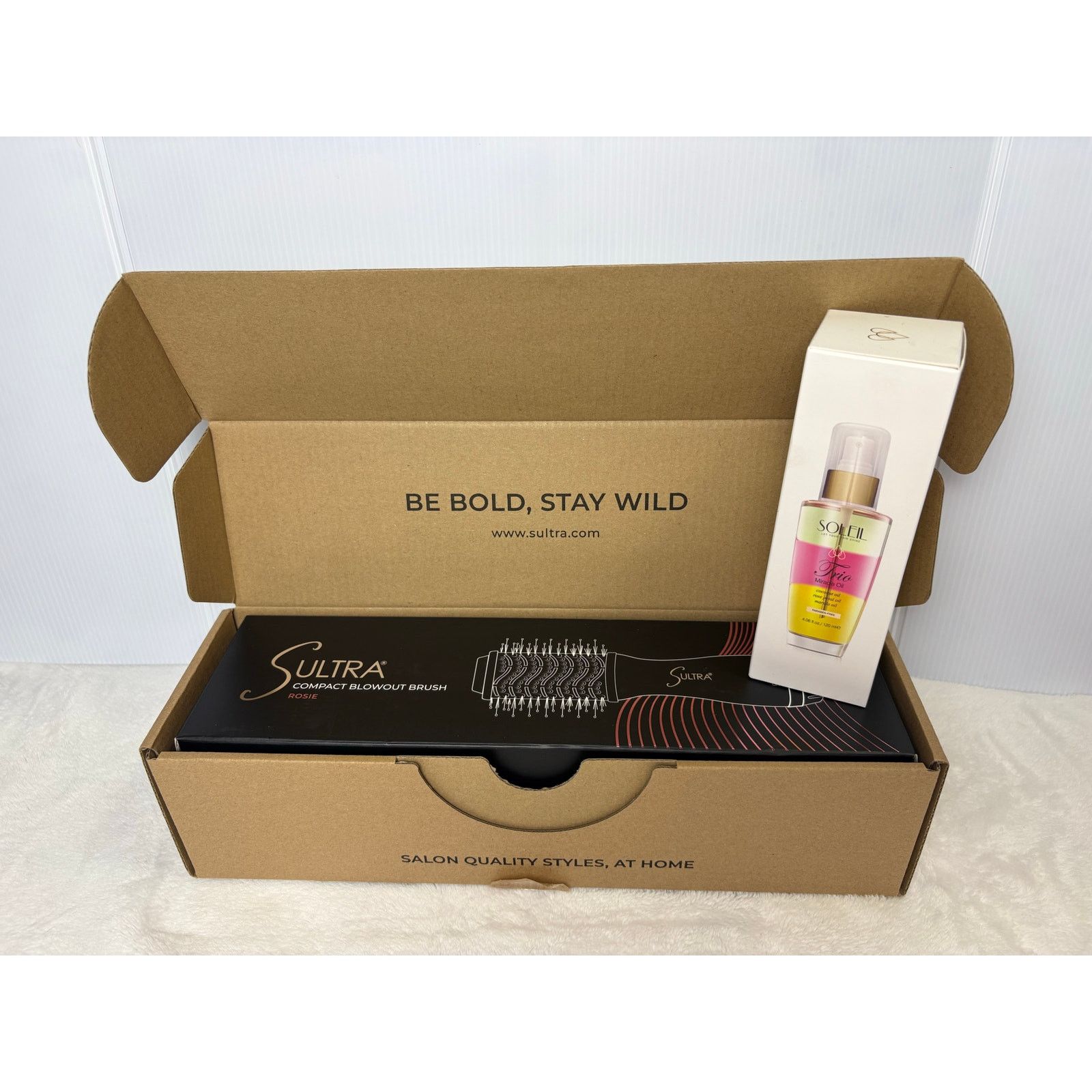 Other 2 Piece Bundle: Sultra Blowout Brush & Soleil Hair Oil Size ONE SIZE - 2 Thumbnail