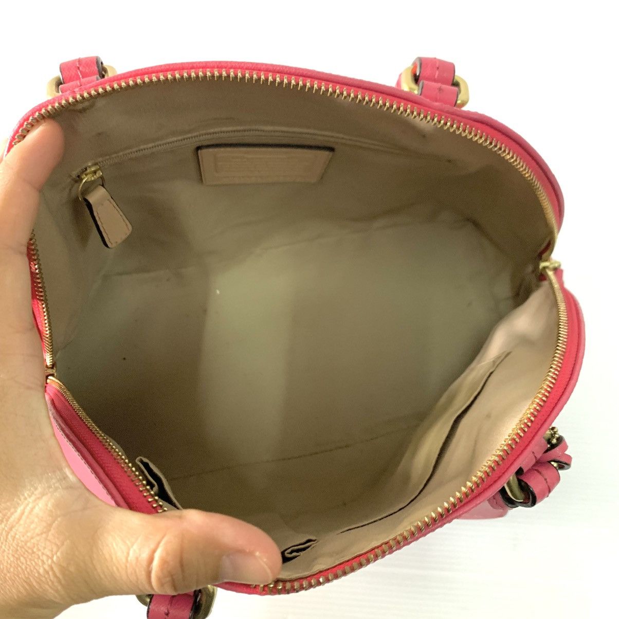 Coach Coach Leather Pink Alma Bag Size ONE SIZE - 11 Thumbnail