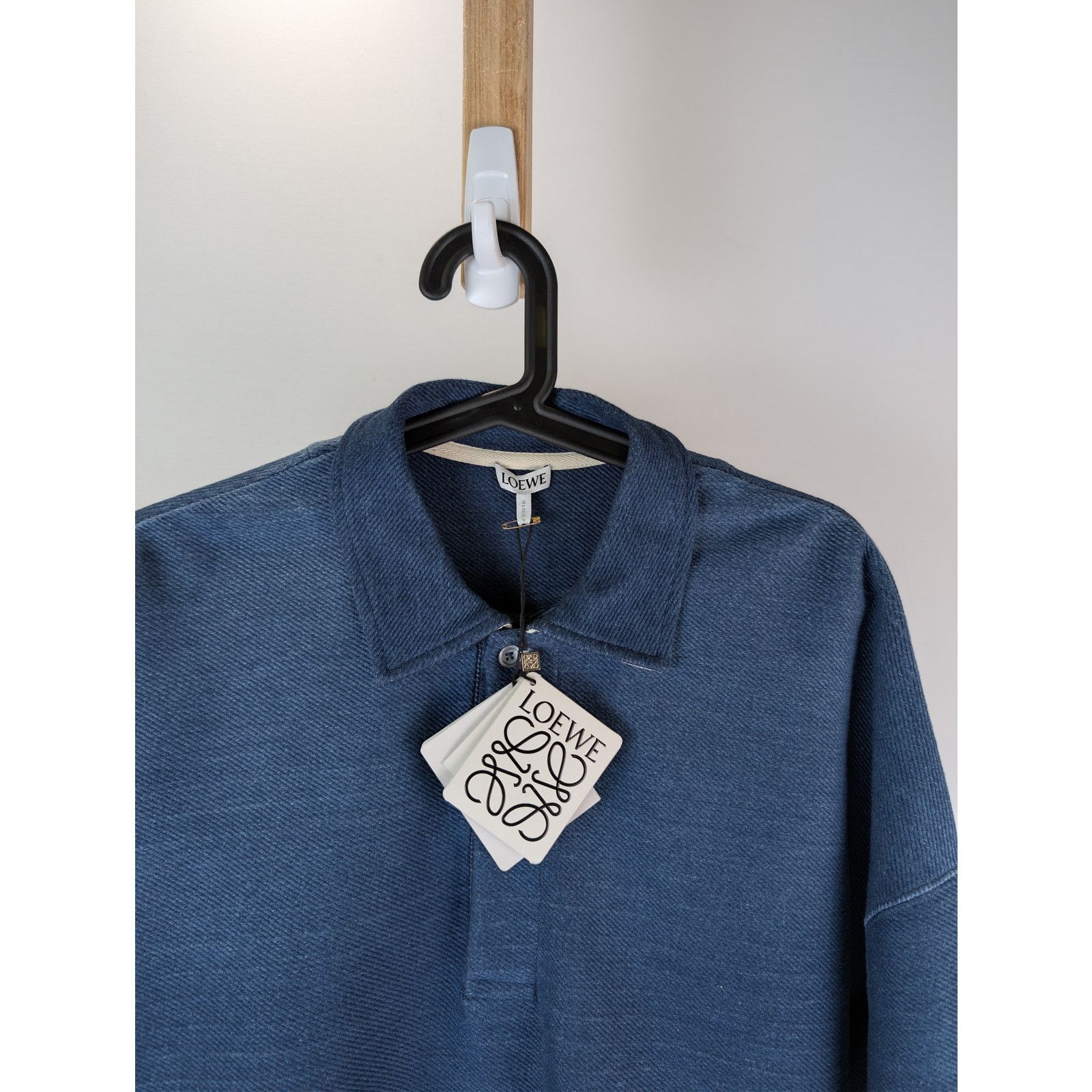 Loewe o1rshd1 Polo Sweatshirt in Azul Size US M / EU 48-50 / 2 - 7 Thumbnail