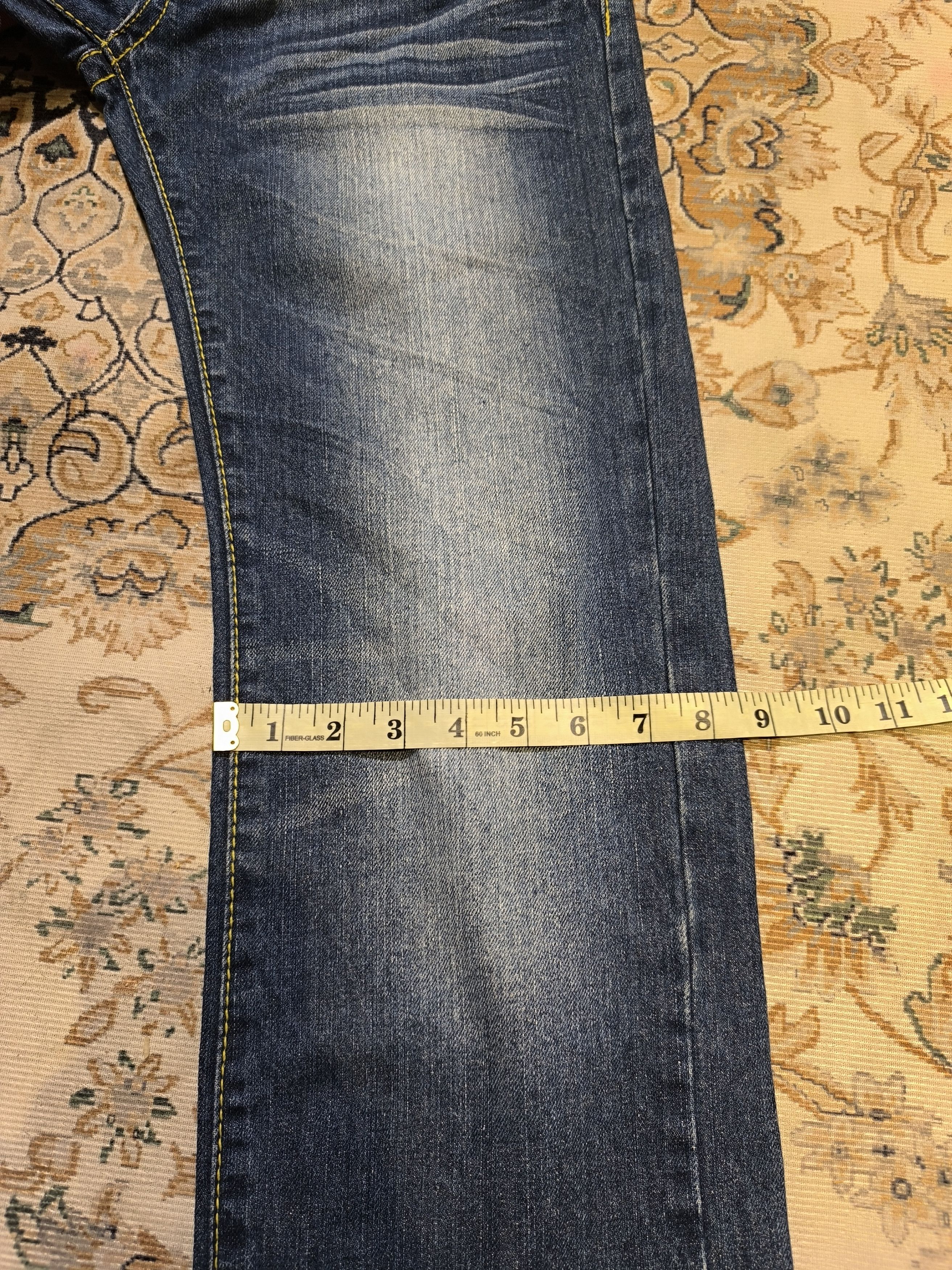 Japanese Brand BLUEMOONBLUE BIG SPELL OUT JEANS Size US 33 - 15 Thumbnail