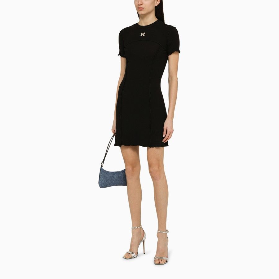 Palm Angels o1s22i1n0824 Inside-Out Dress Mini Dress in Black Size M / US 6-8 / IT 42-44 - 2 Thumbnail