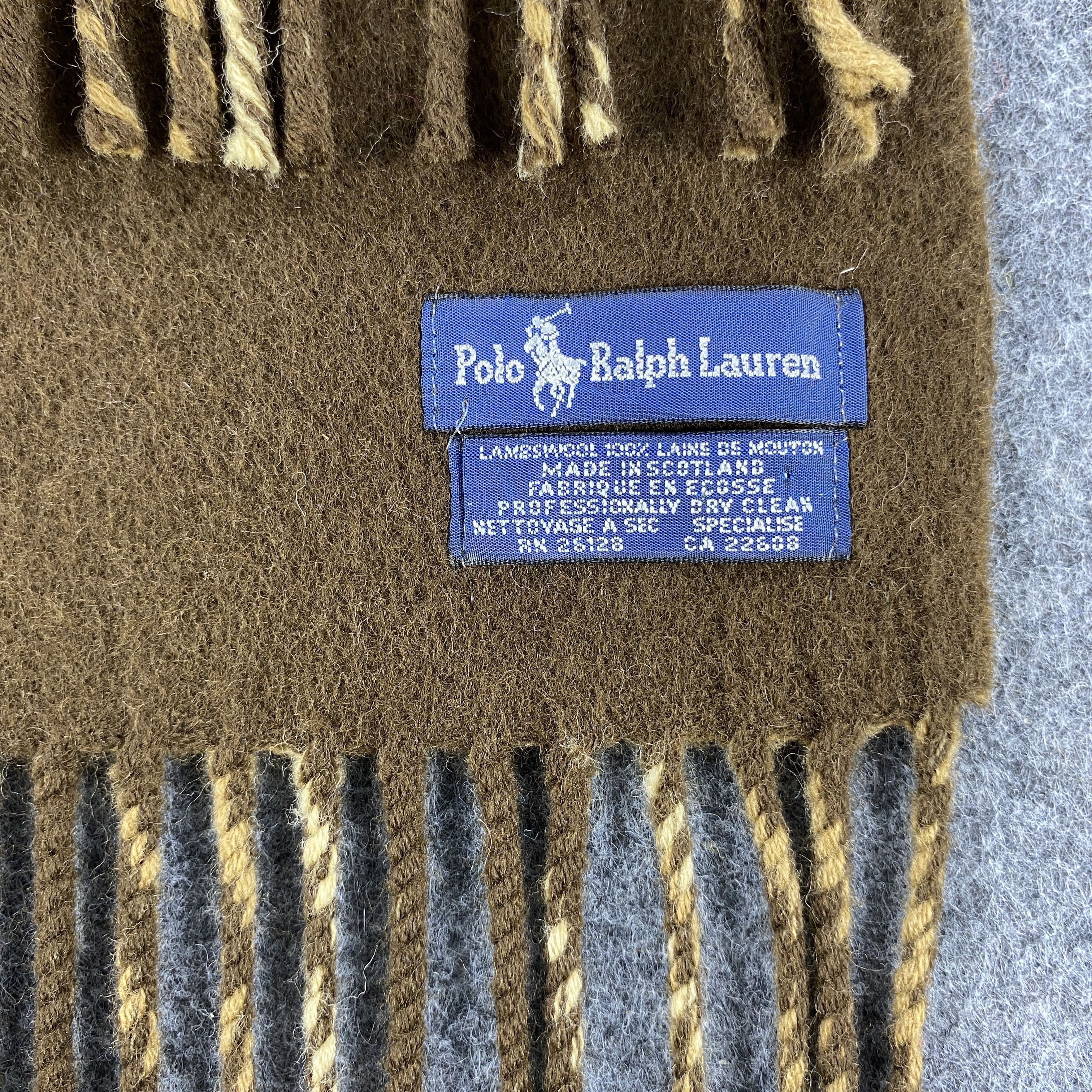 Polo Ralph Lauren × Vintage Polo Ralph Lauren Scarf # Muffler # Neckwear # D615 Size ONE SIZE - 4 Thumbnail