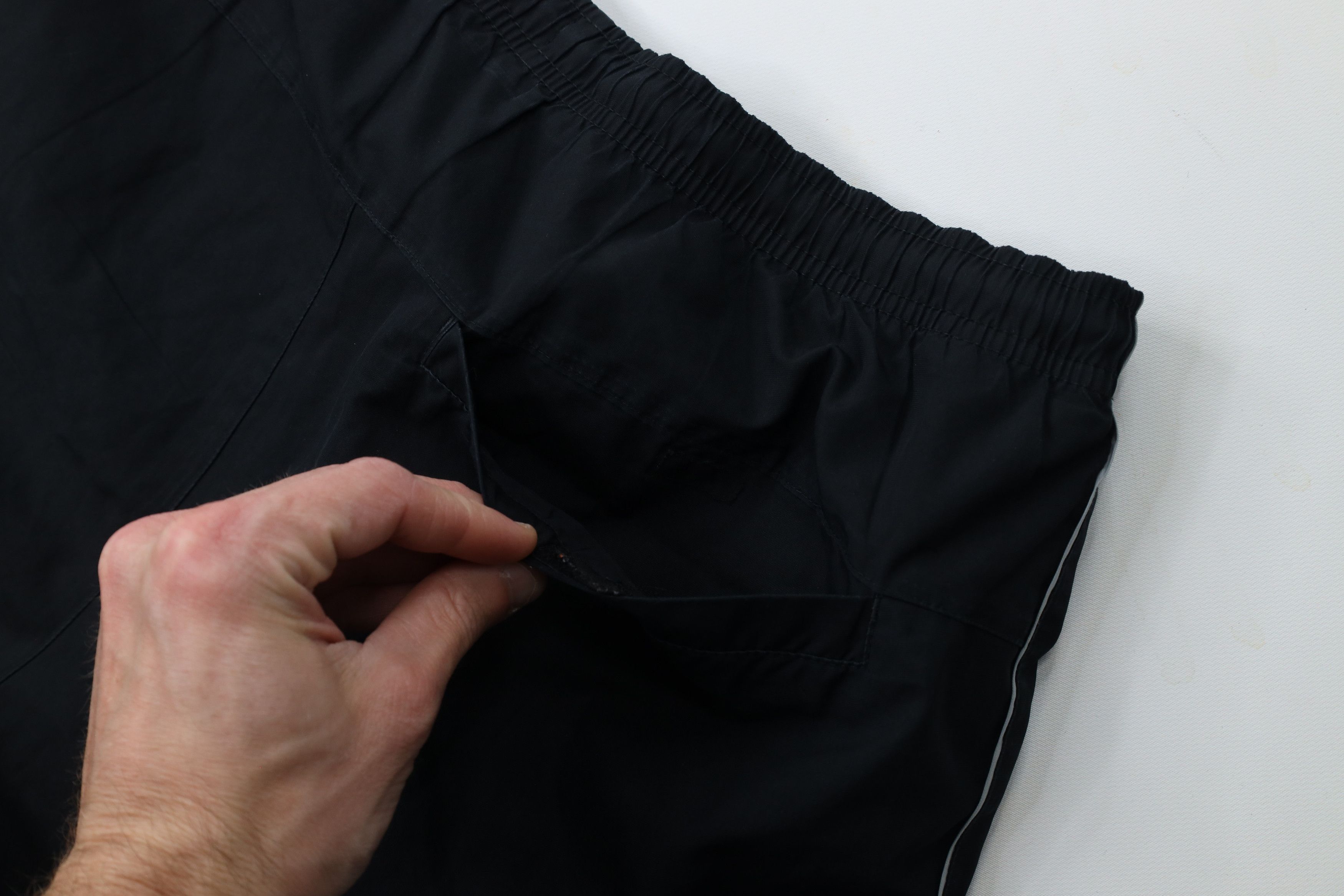 Nike × Vintage Vintage Nike Travis Scott Mini Swoosh Lined Wide Leg Pants Size US 38 / EU 54 - 13 Thumbnail